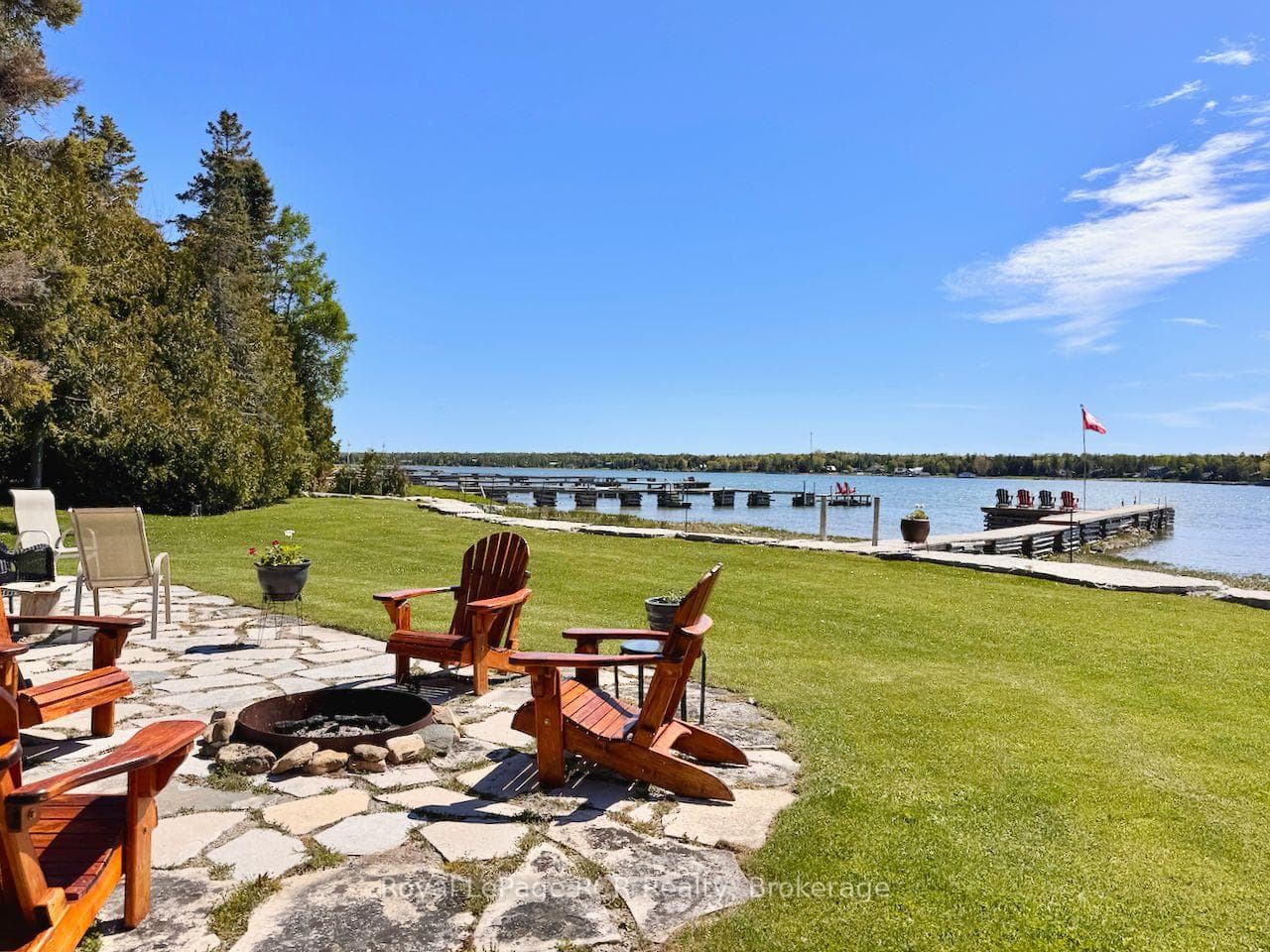 Private property with wide open water views.