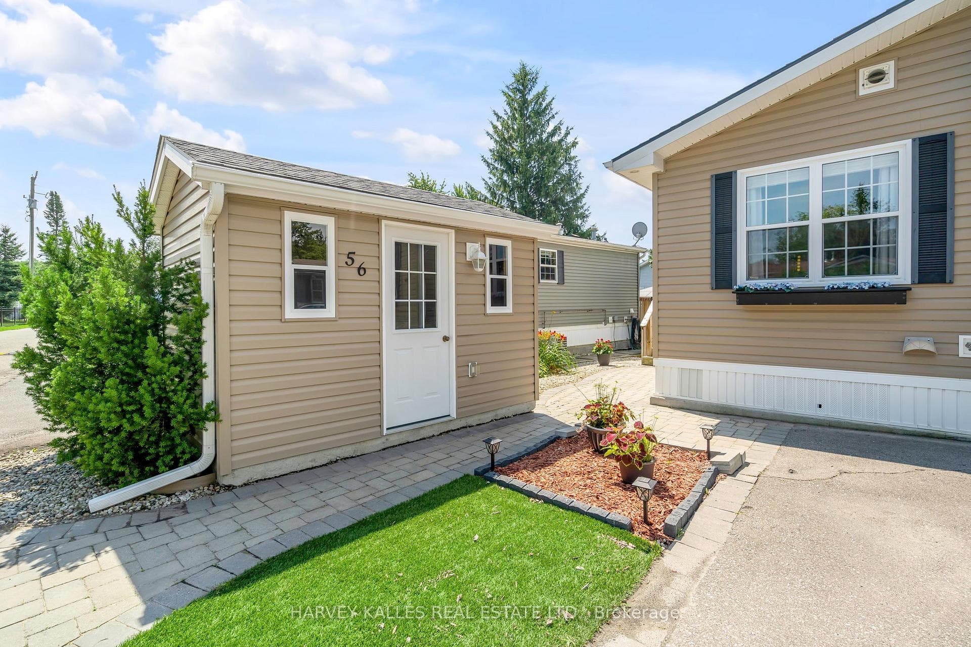 Large shed also storage access under the home!