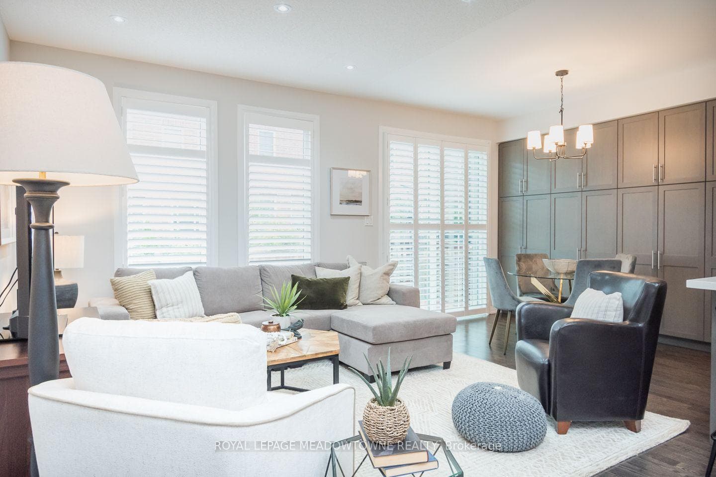 Bright breakfast nook with a view