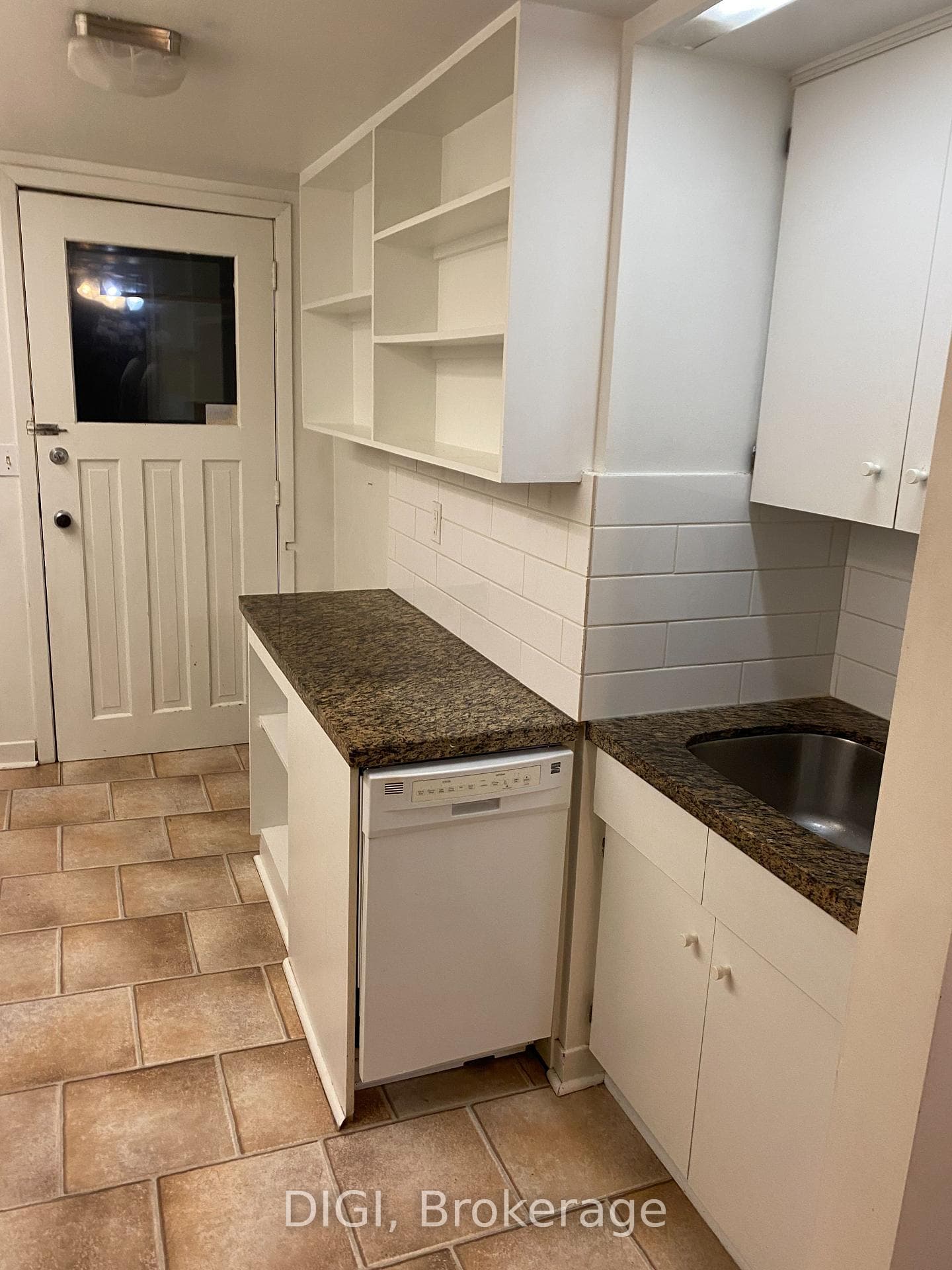 kitchen walk out to fire escape (porch)