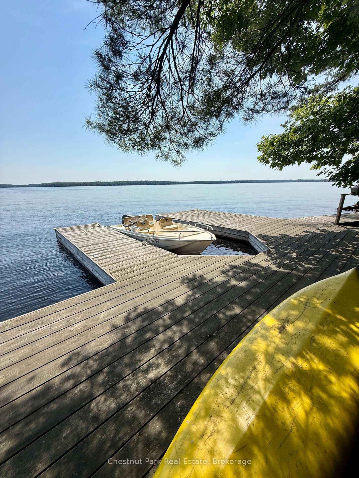 Sturdy dock holds 3 boats