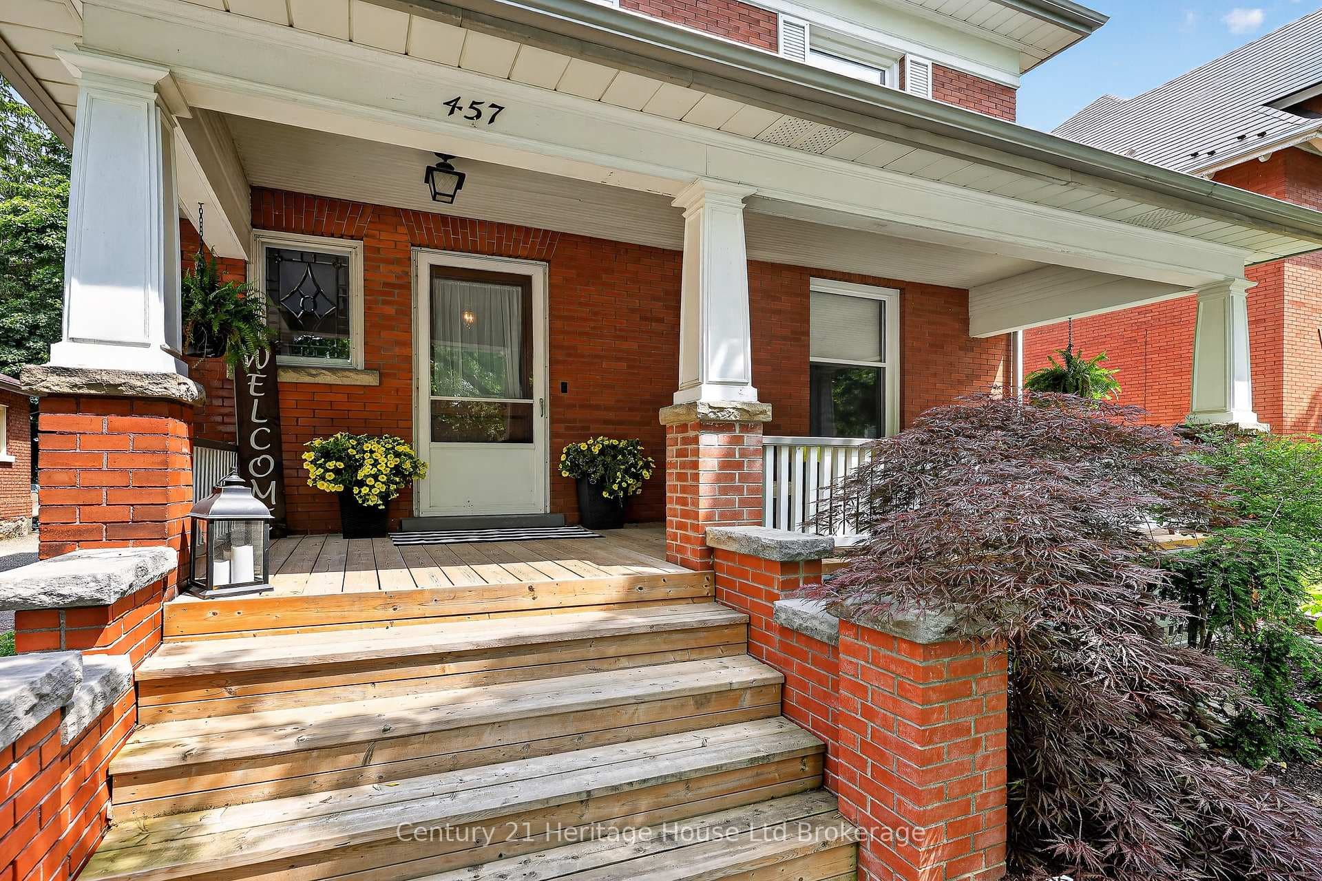 Classic covered porch offers charm & curb appeal