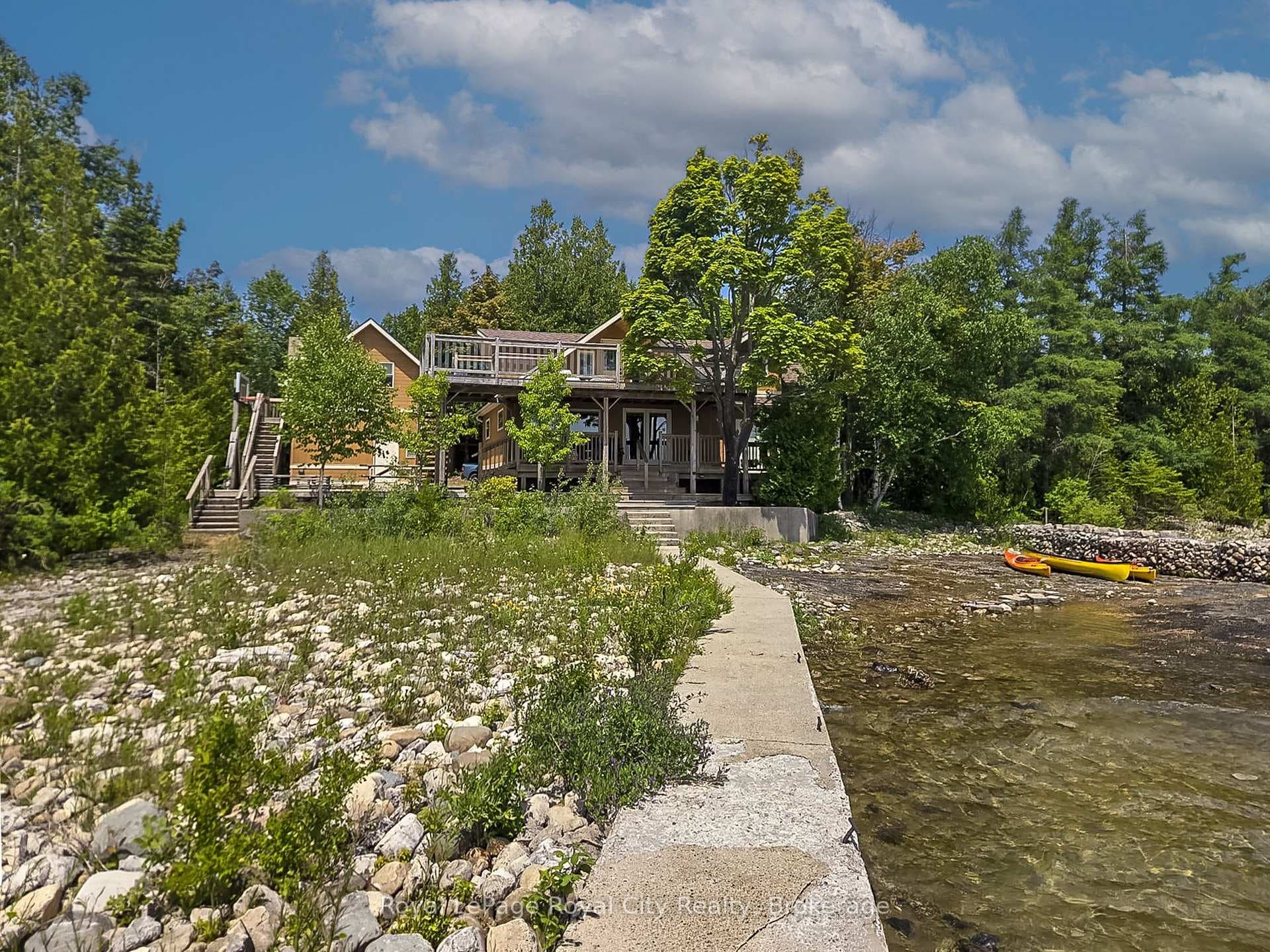 Waterfront View of Cottage