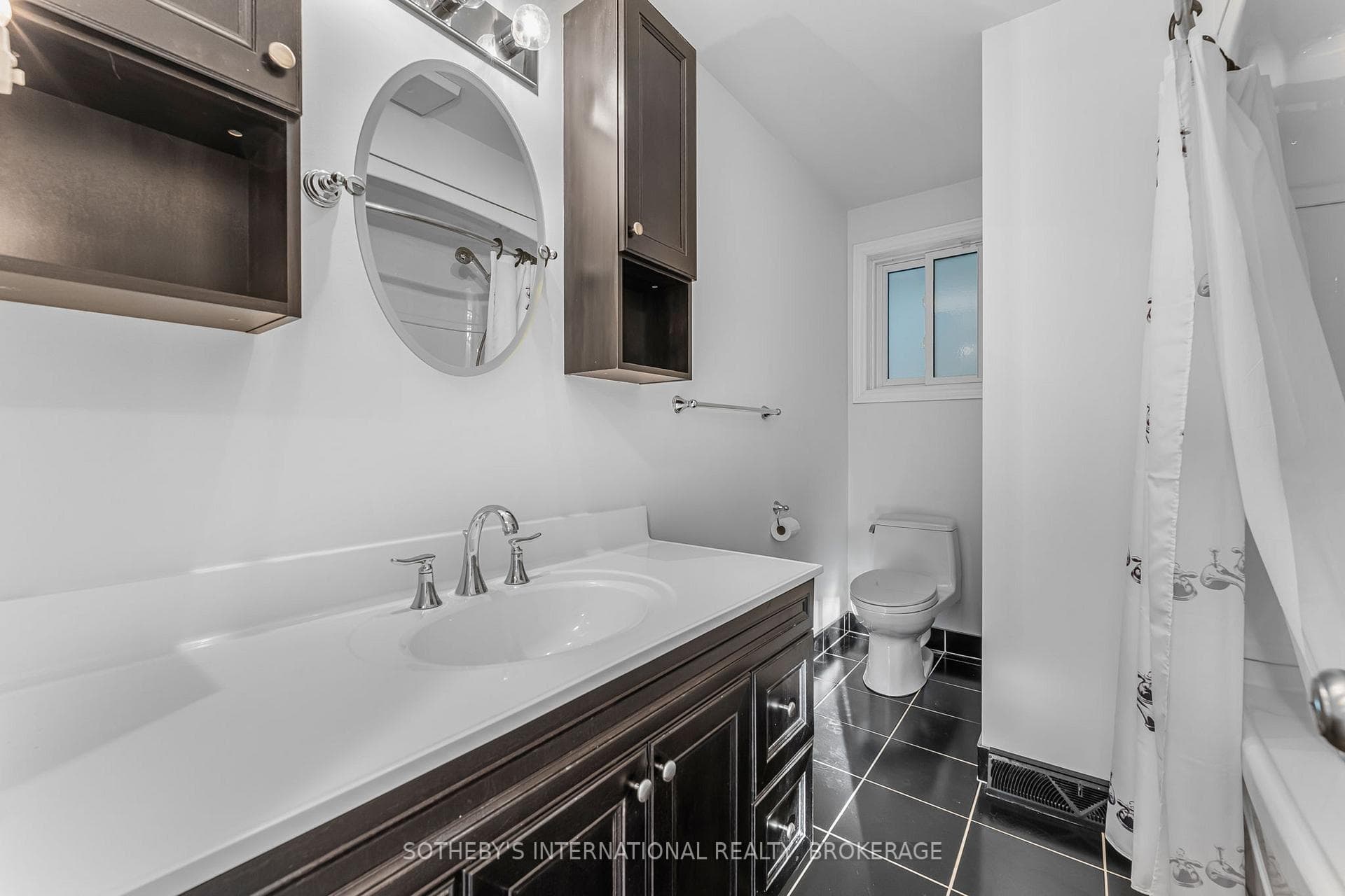 Four piece bathroom.