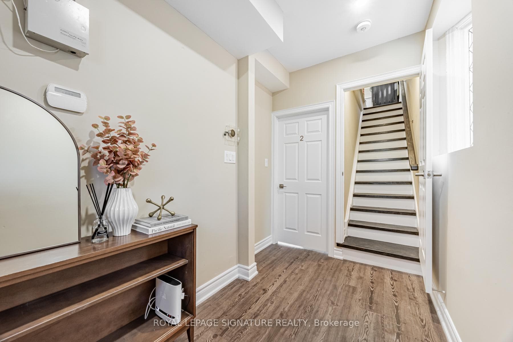 Shared main floor entryway