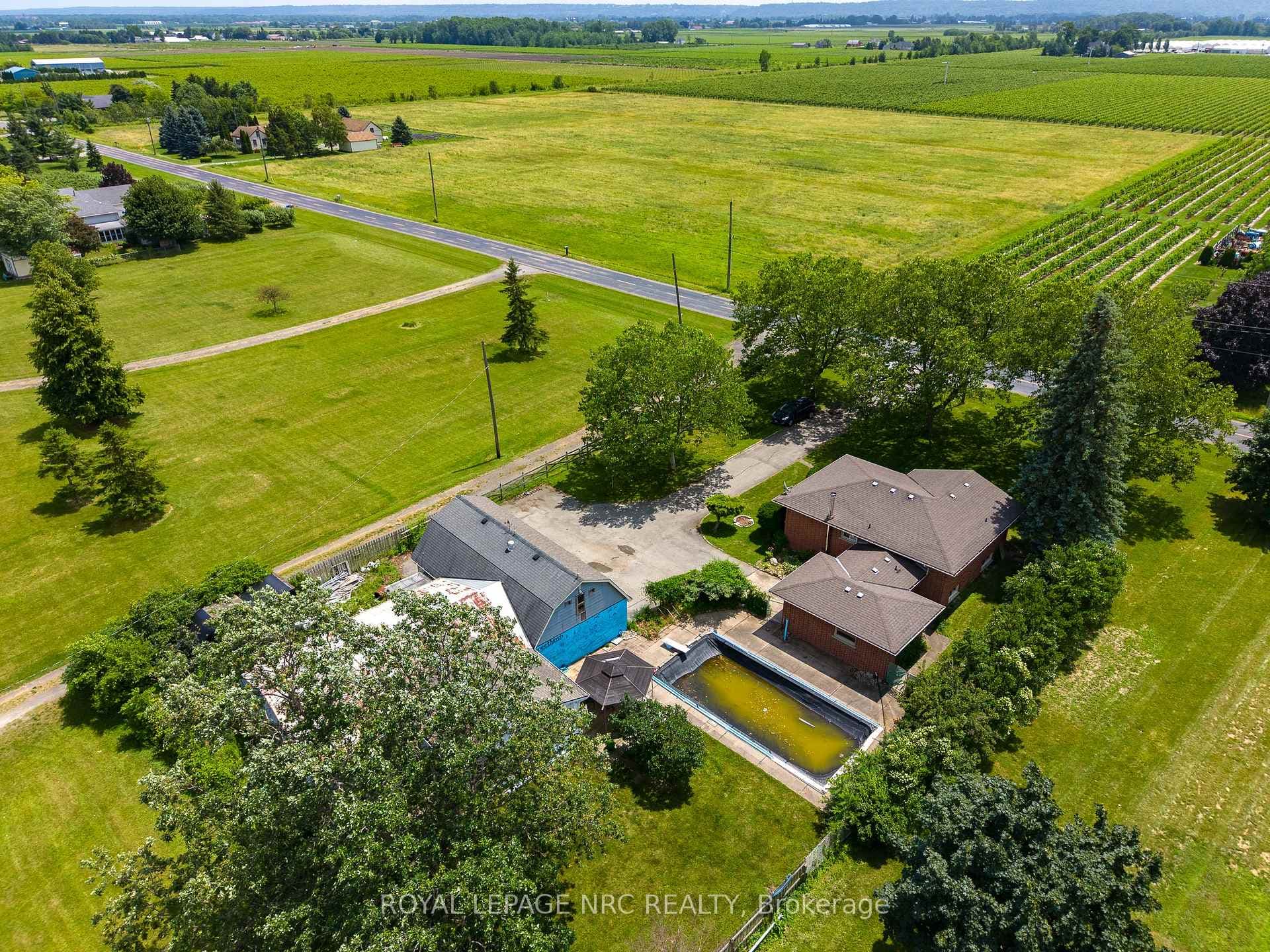 Bird's-eye view of the whole property