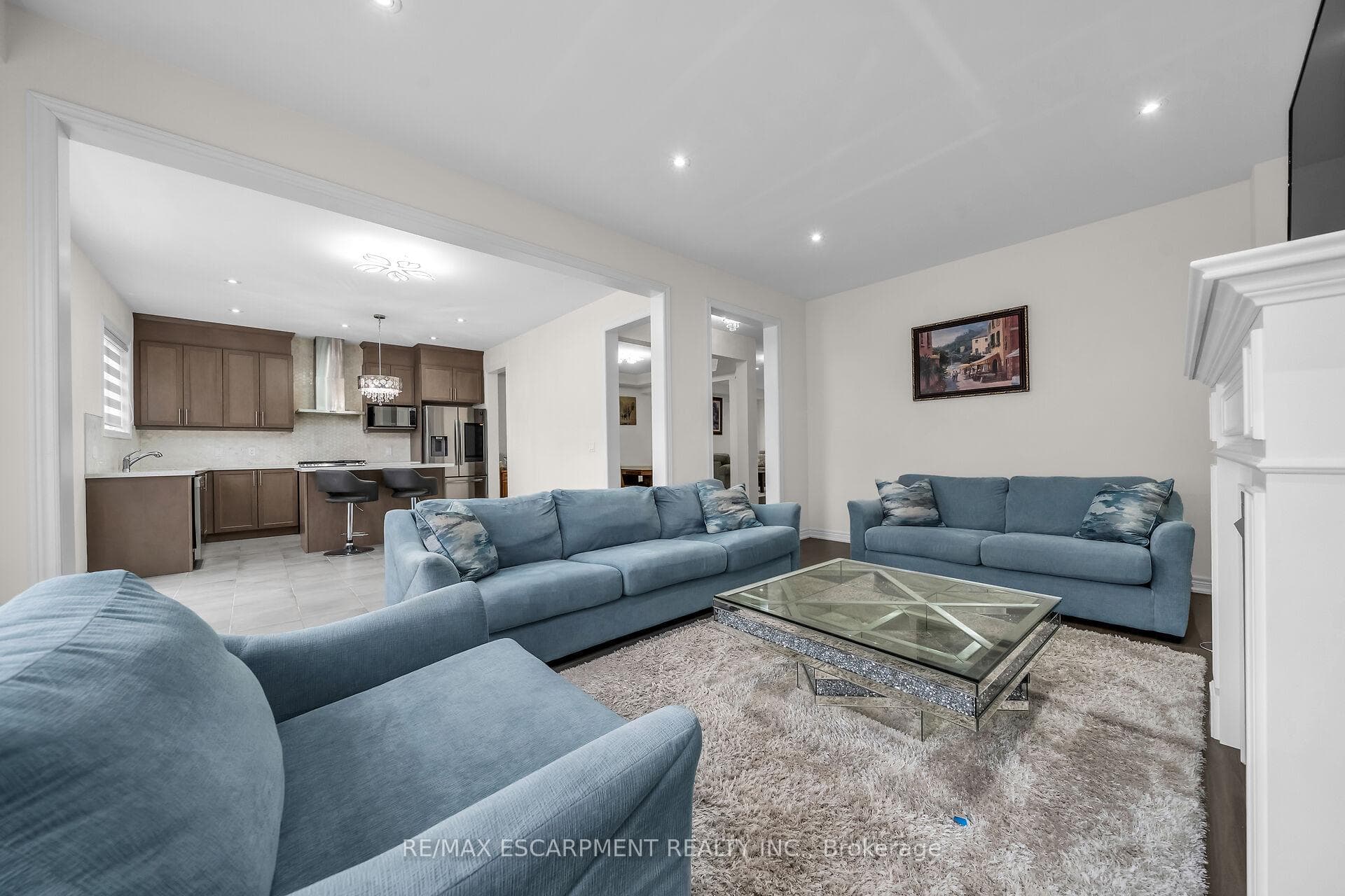 Family Room with Gas Fireplace.