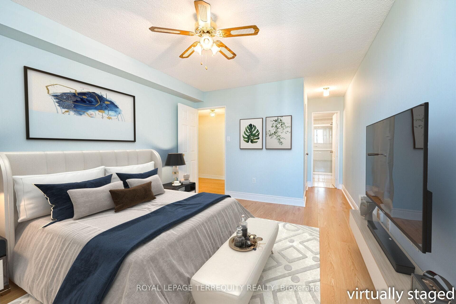 Primary Bedroom w/3-pc Ensuite - virtually staged