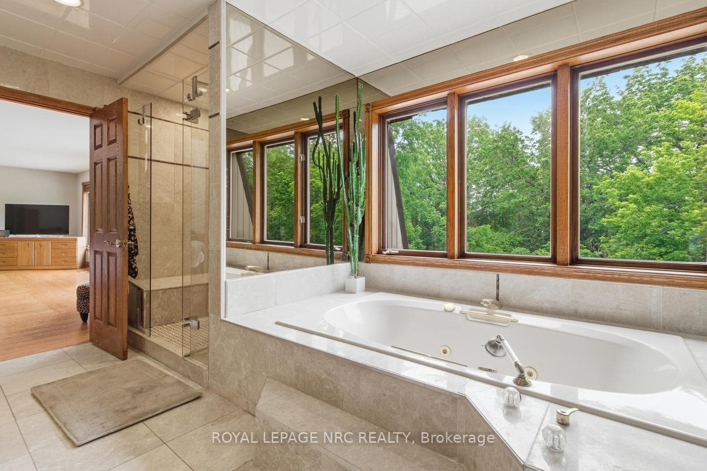 Jacuzzi tub & walk-in tiled shower
