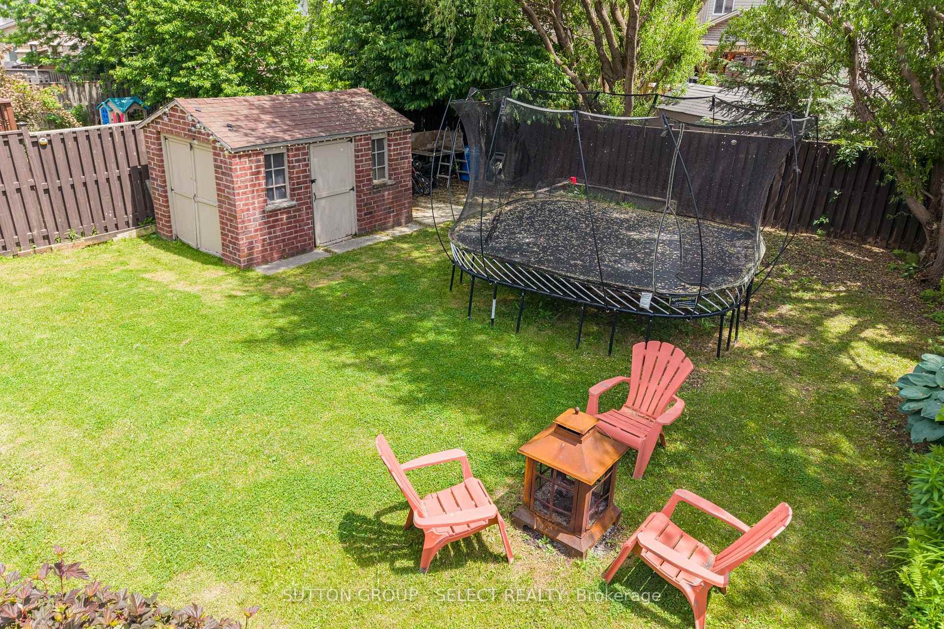 Brick Garden Shed, Raised Garden Beds, Fire Pit