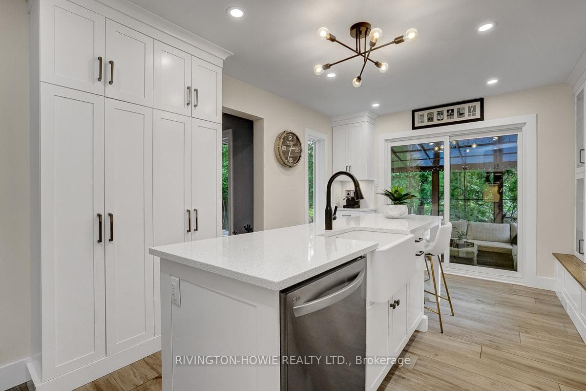 Abundance of cabinetry space