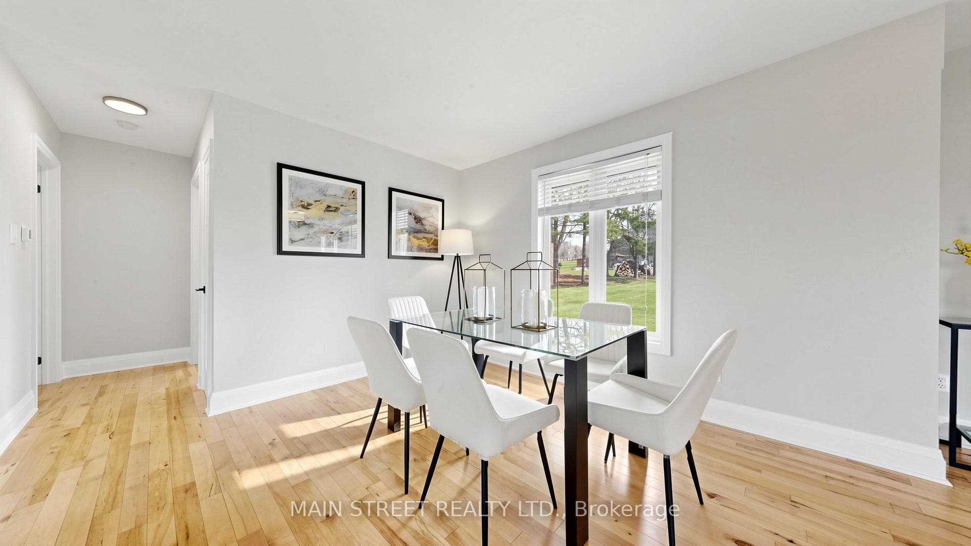 Dining space can extend to sit large gatherings