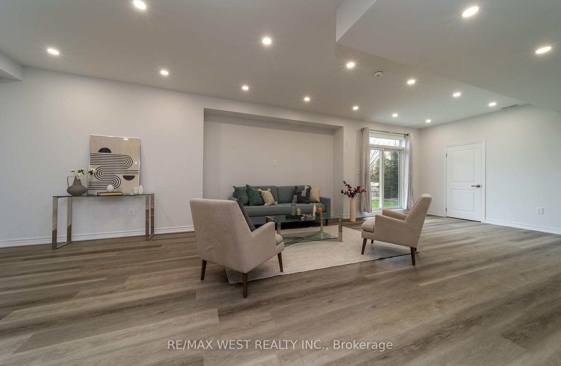 Basement Family Room W/Out To Backyard