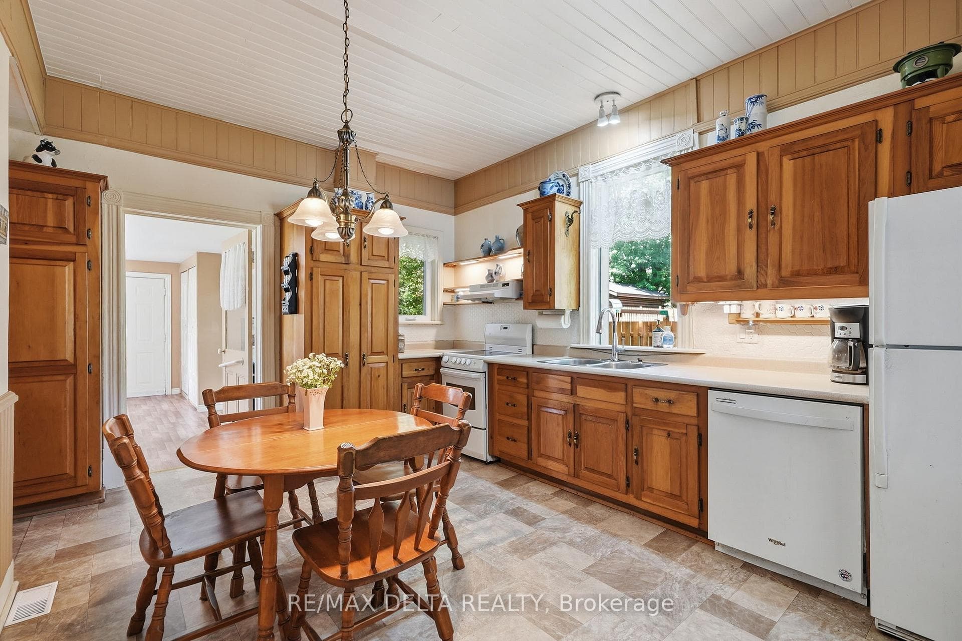 Custom cabinetry in kitchen.