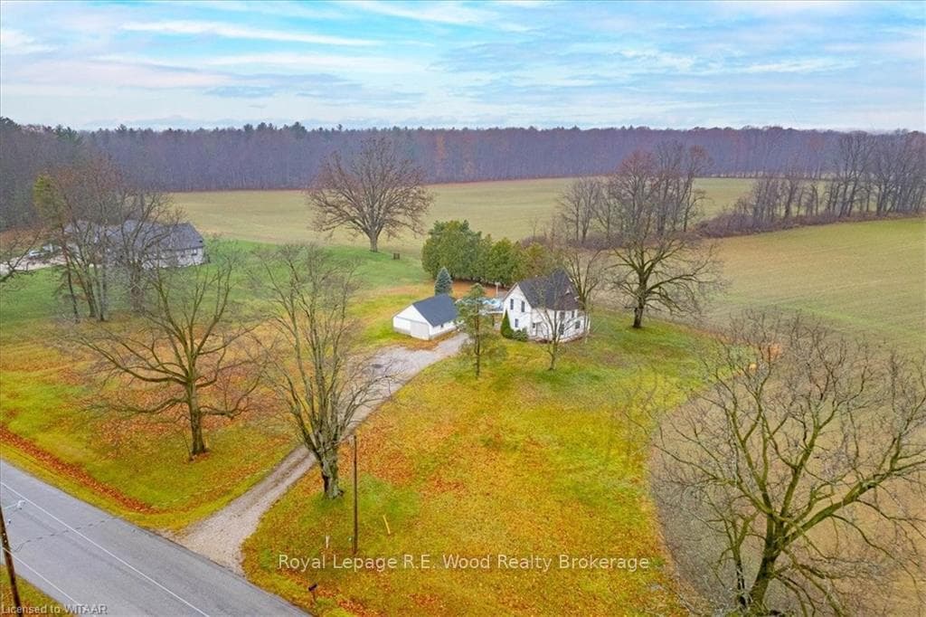 Bird's eye view featuring a rural view