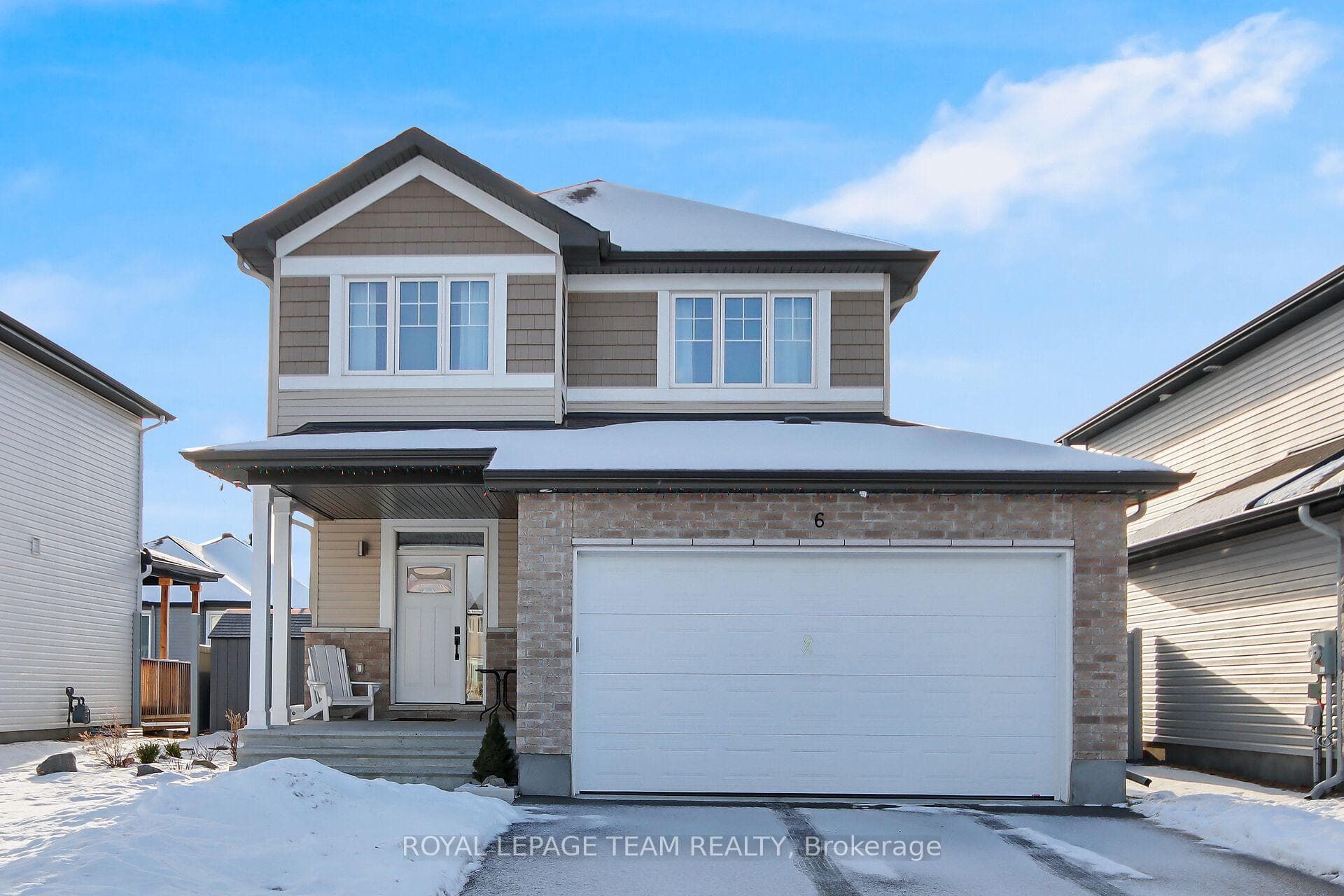 Beautiful curb appeal with huge covered porch!