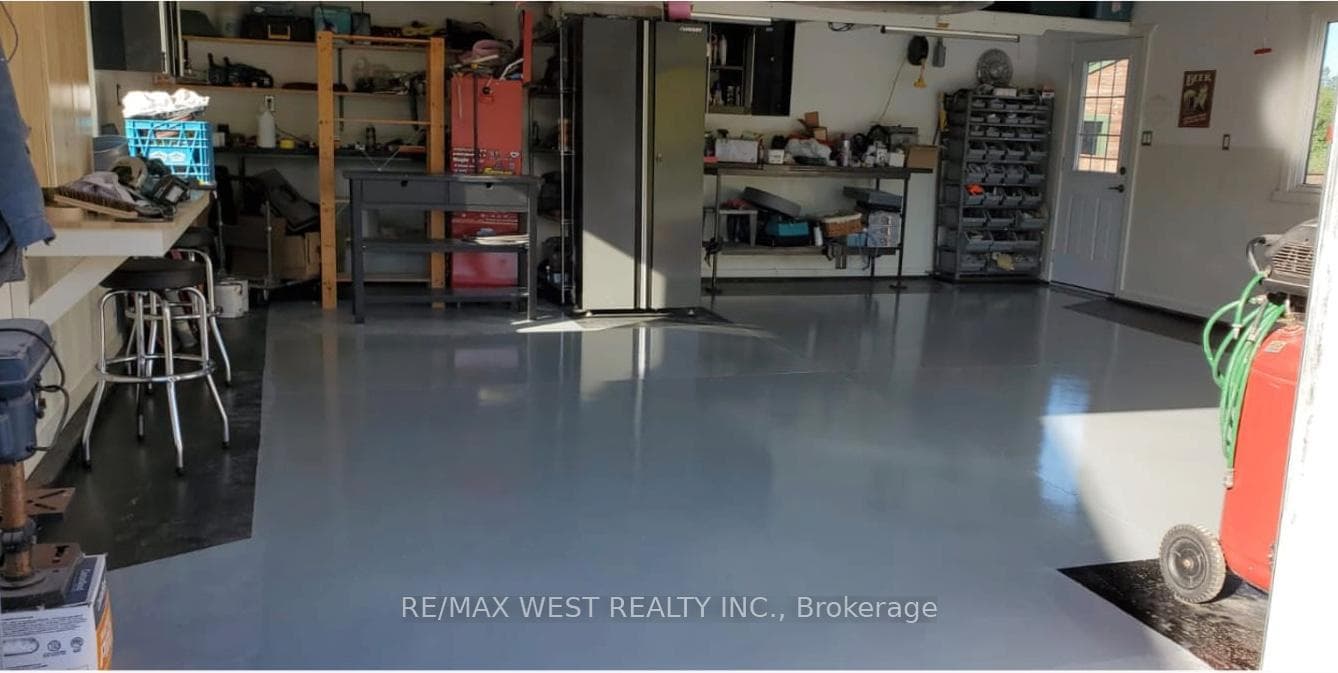 Inside the garage