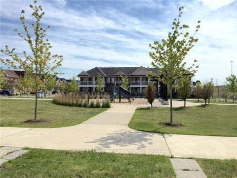 Front entrance facing park