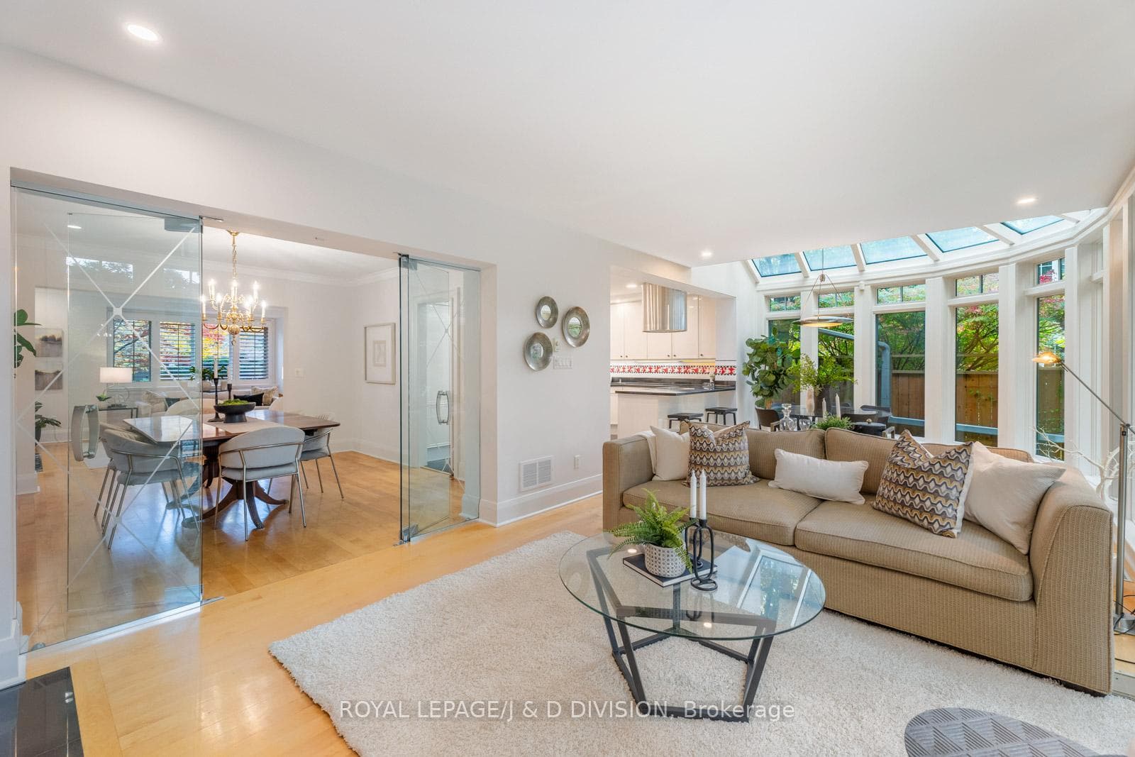 Glass doors to Dining Room
