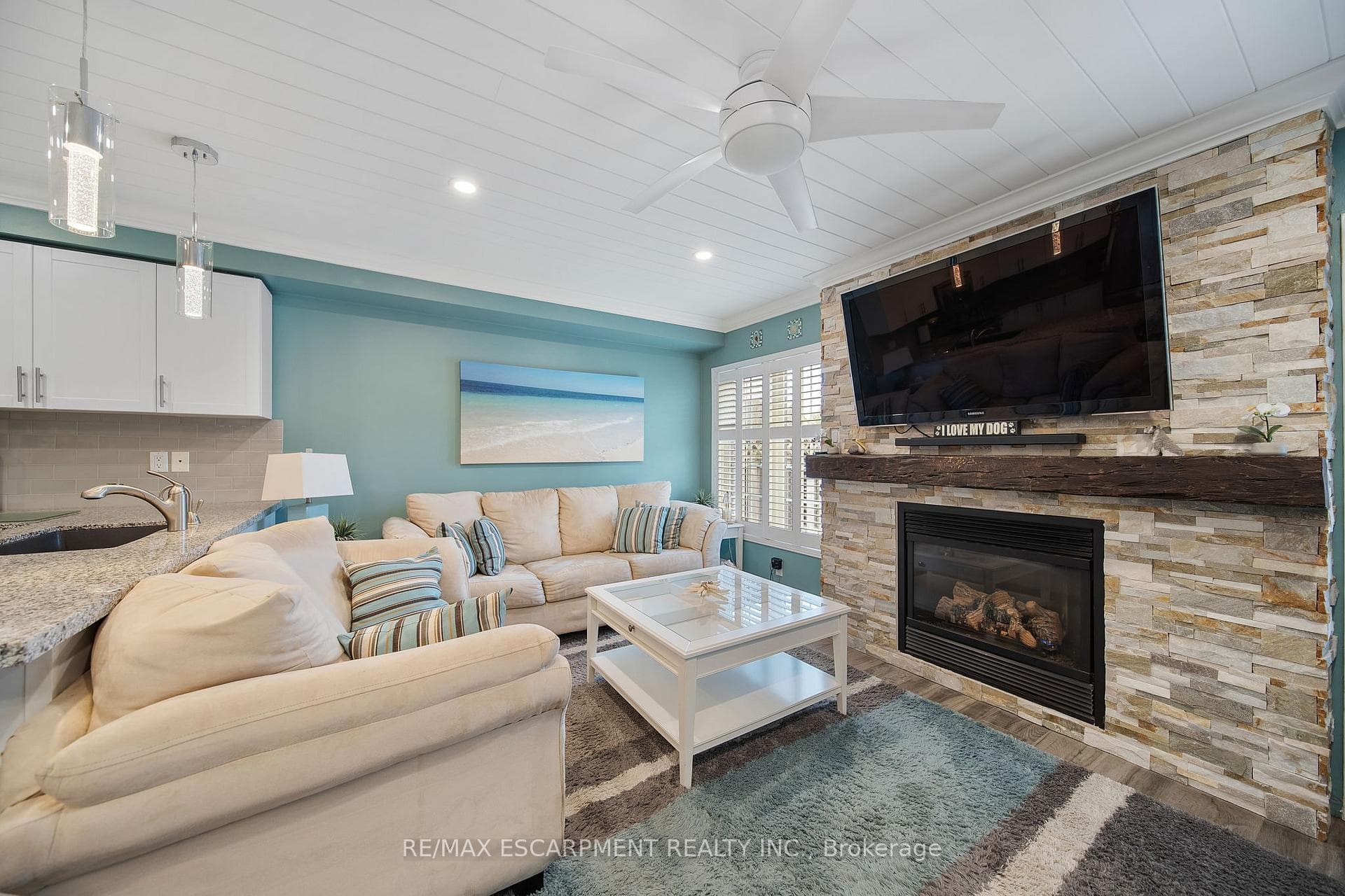 Family Room With Gas Fireplace