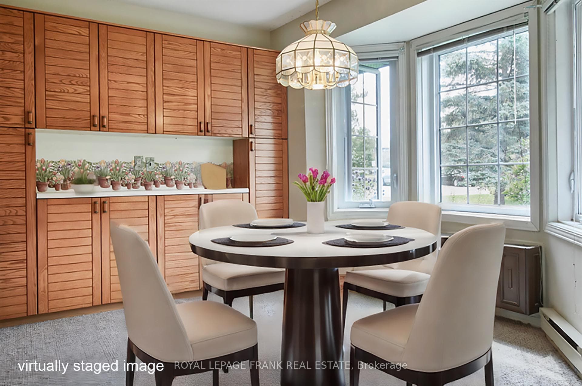 Virtually Staged Dining Area