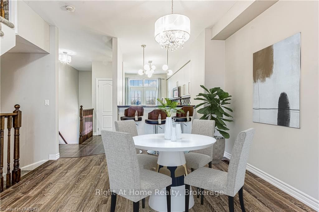 Dining area, virtual staging