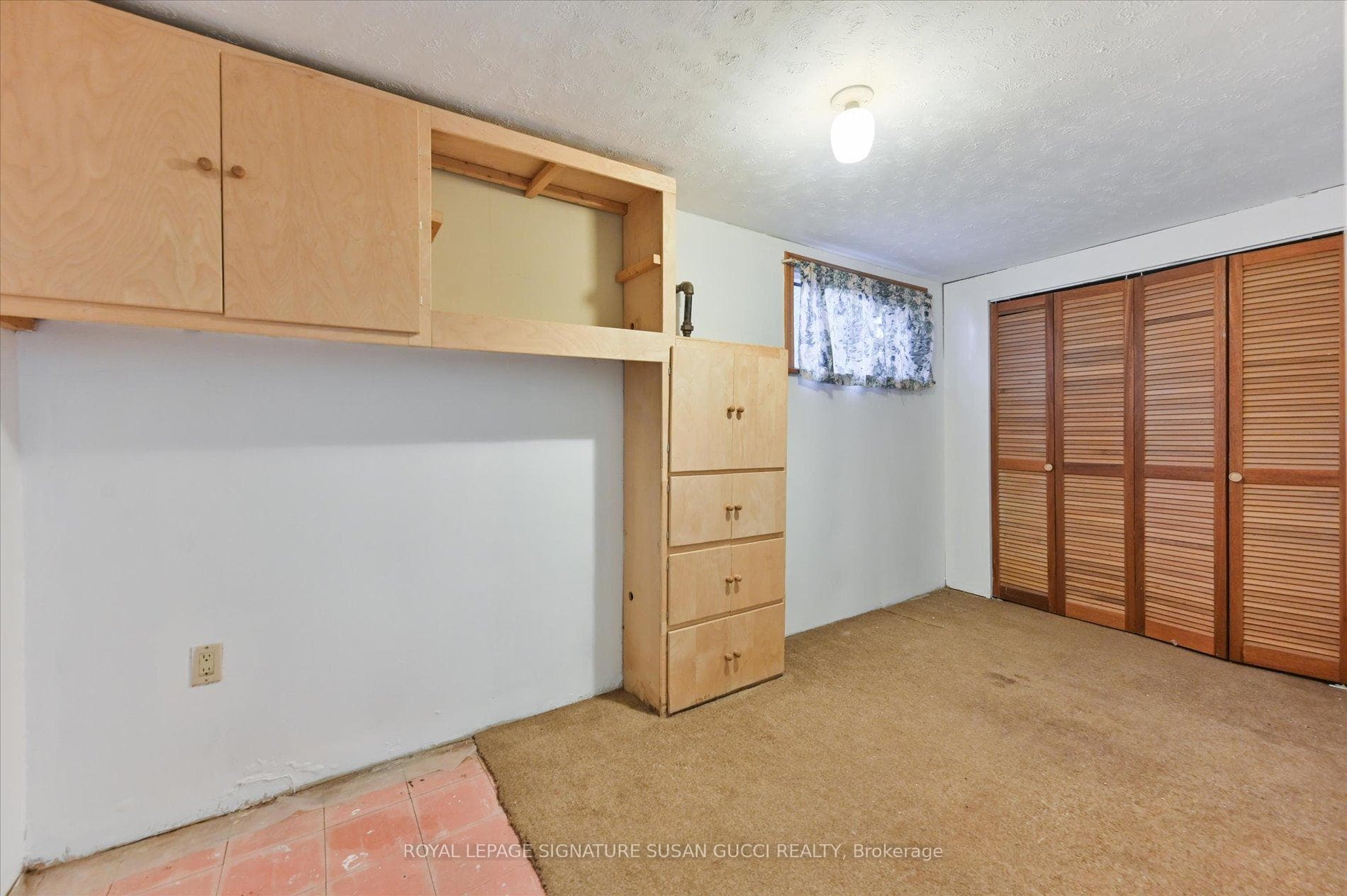 Plus 1 bedroom in basement with storage