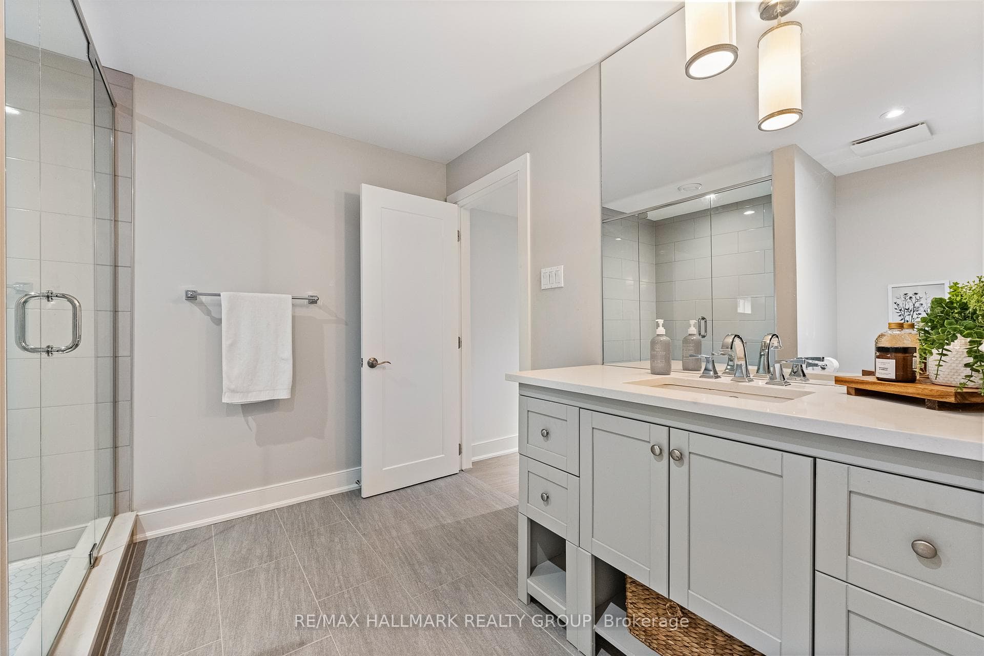 3-piece bath on lower level