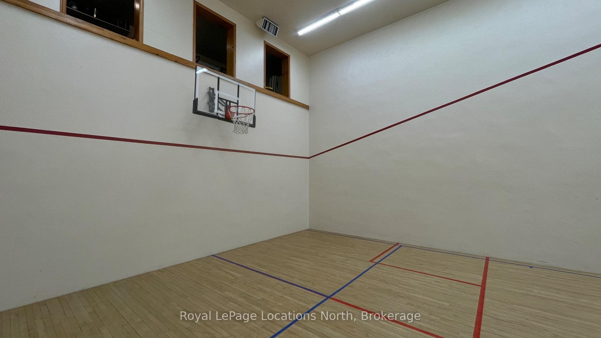Squash Court with Basketball Hoop