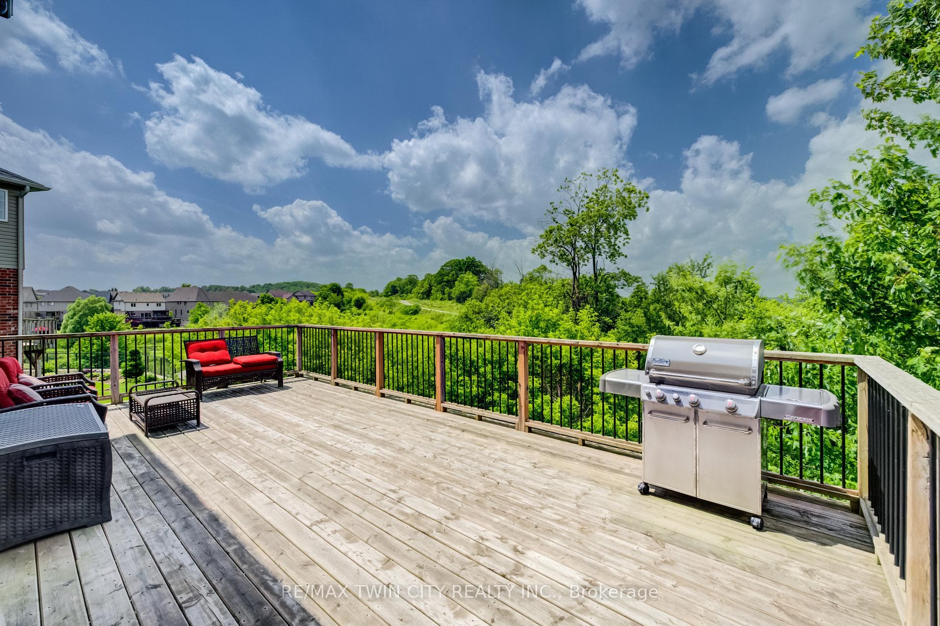 views over the surrounding greenspace and treetops