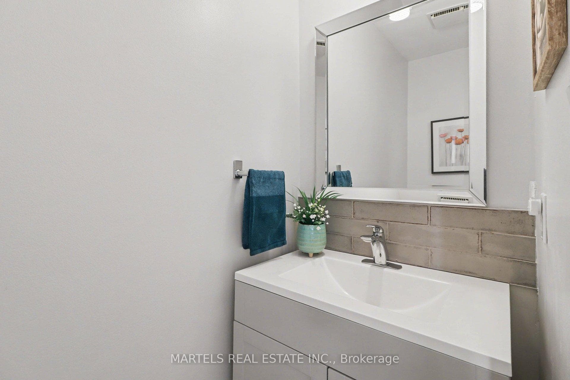 Renovated powder room