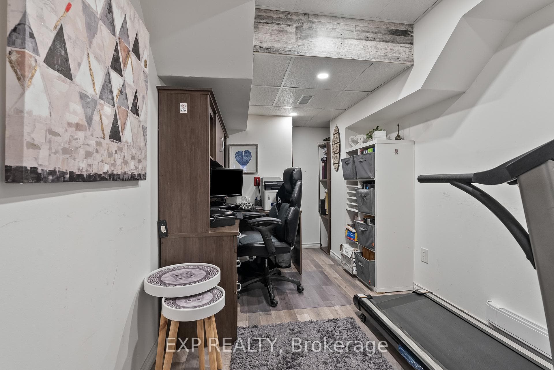 Office in basement
