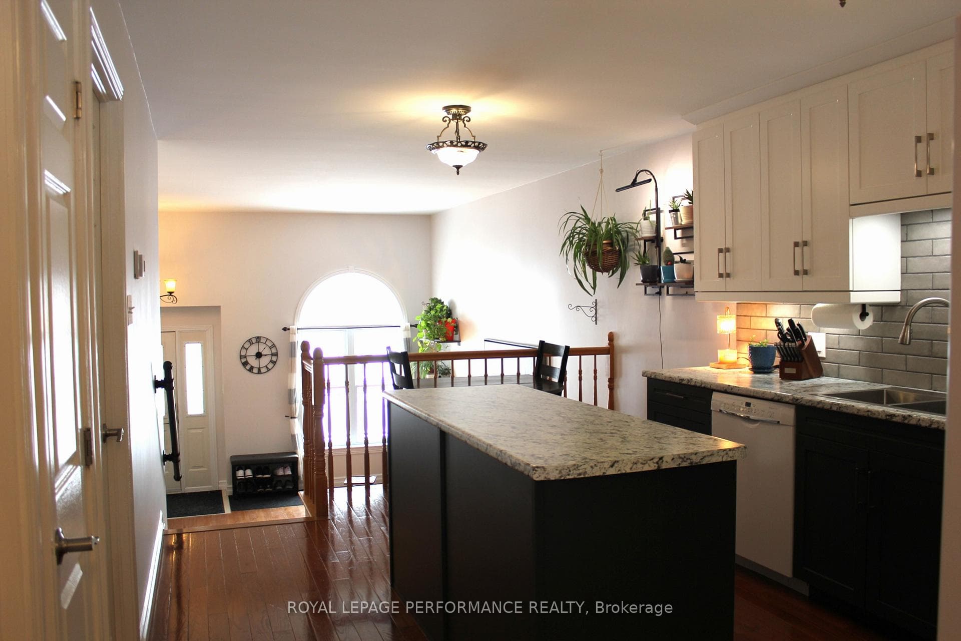 Kitchen overlooking Living room