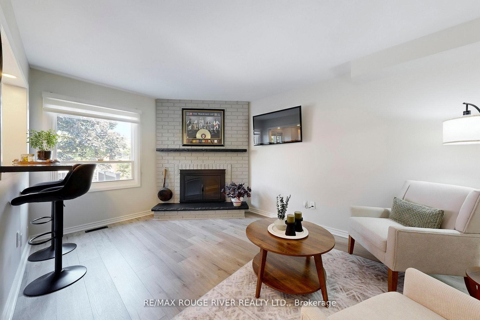 Family Room with Cozy Fireplace
