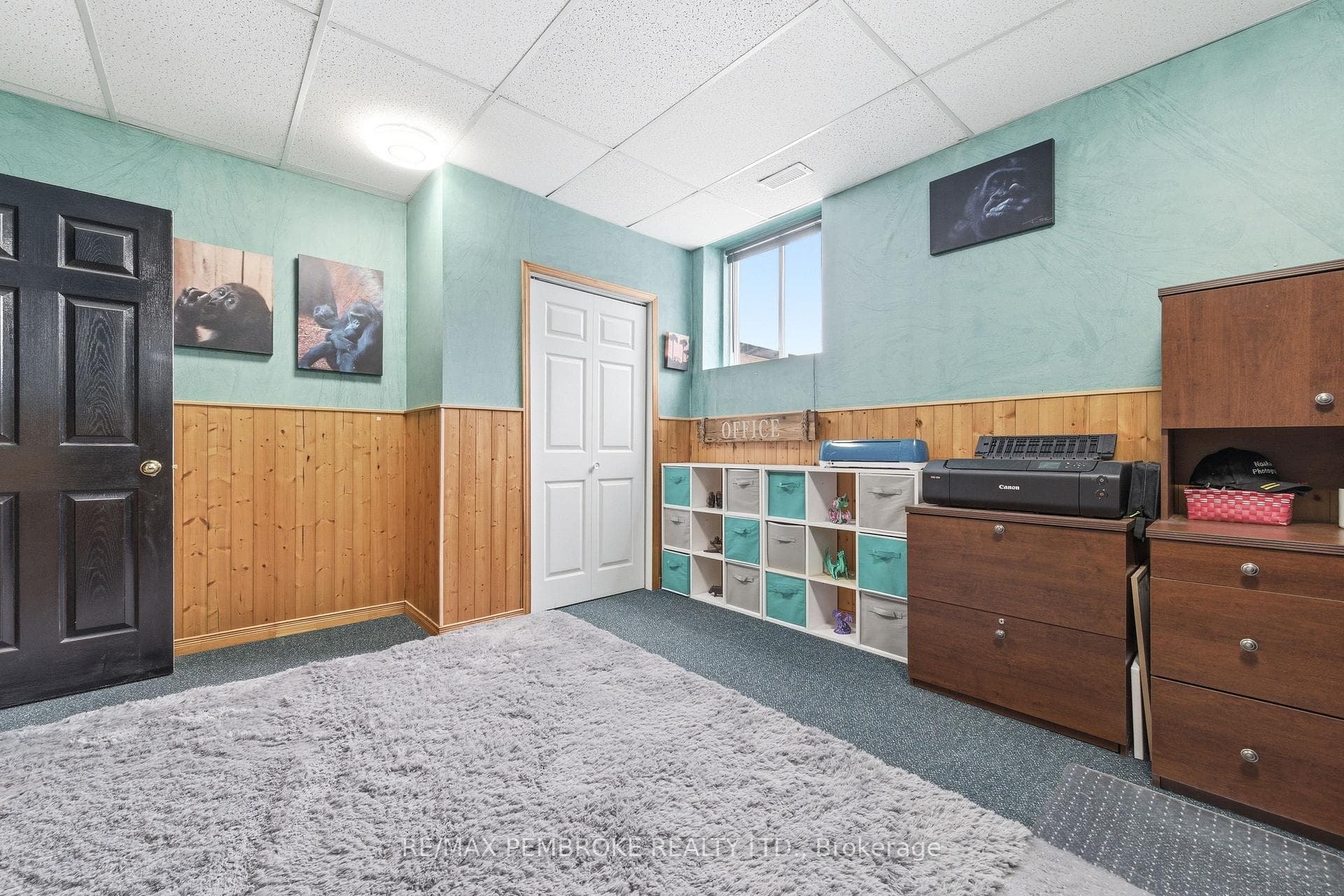 A huge lower level bedroom (current use as office)