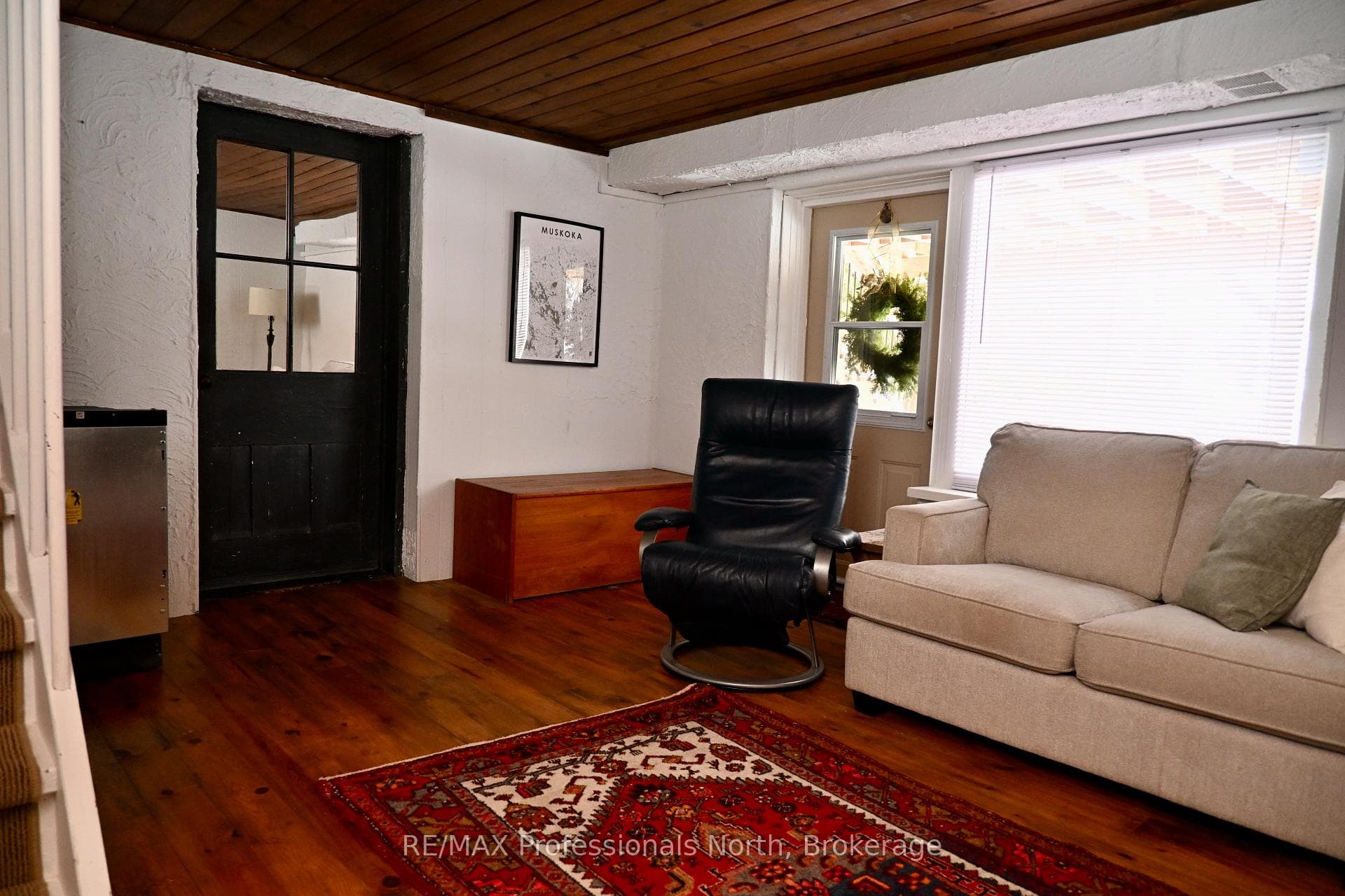 Cozy Family Room with walk out to back yard