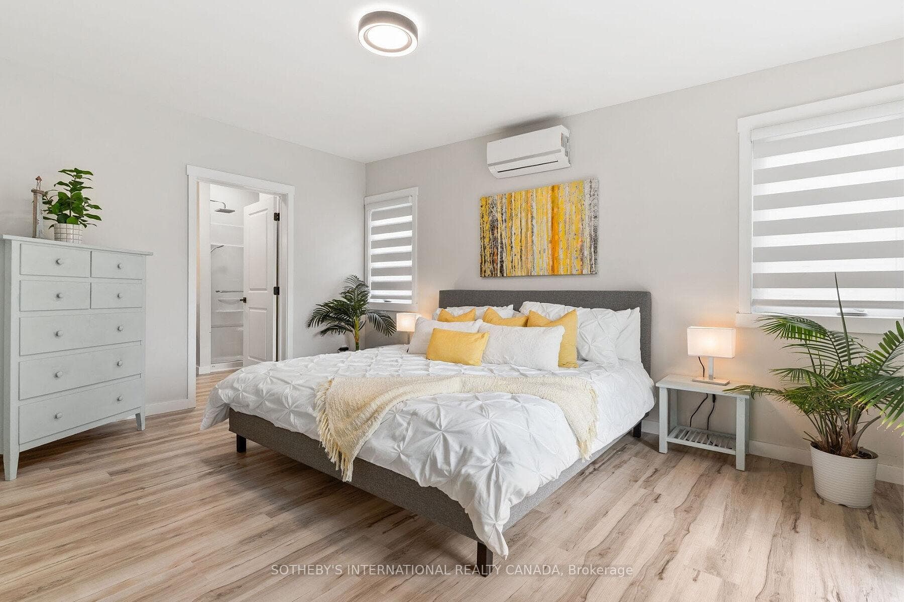 Spacious primary bedroom suite-ground level