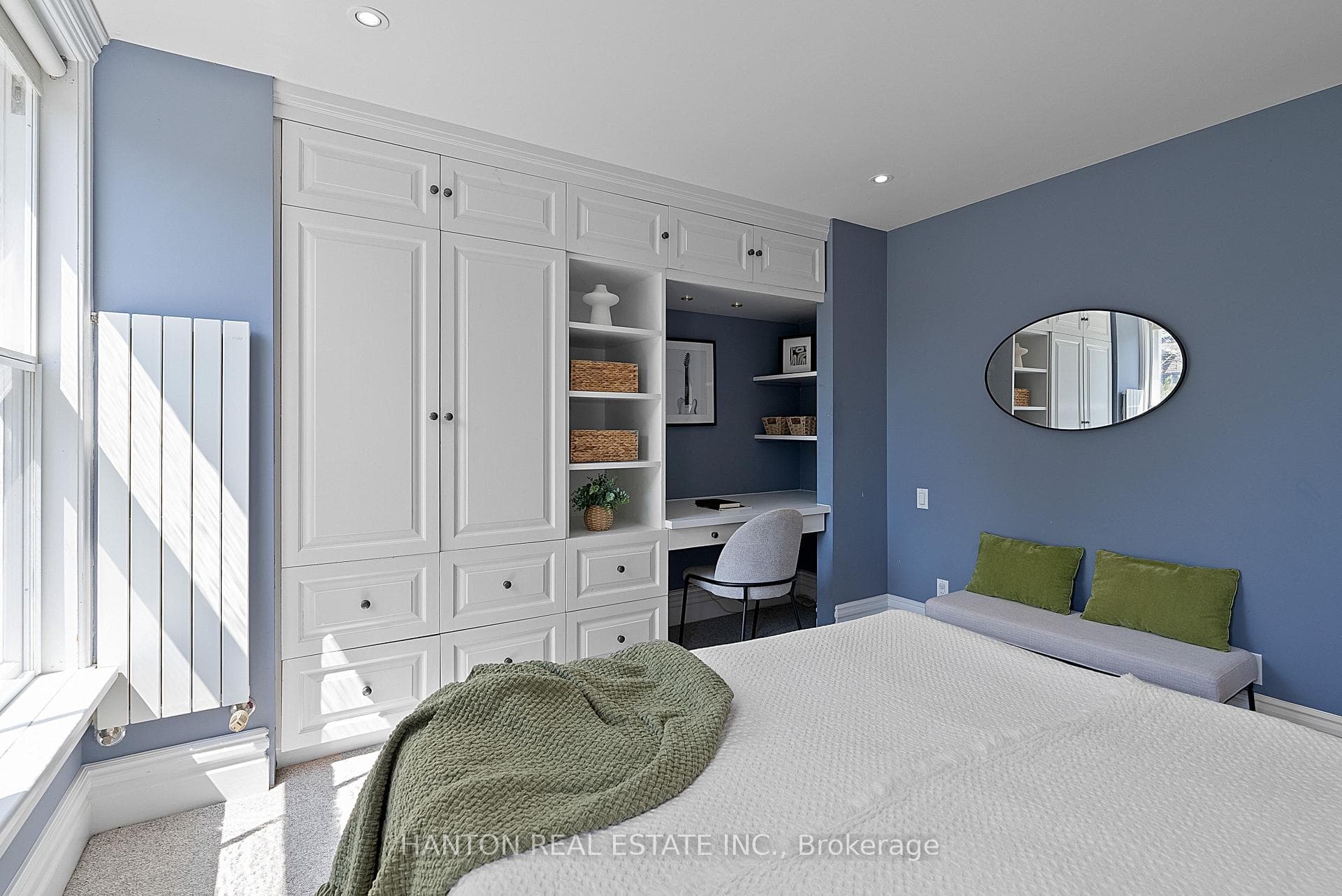 An Ideal Work or Study Spot, with Built-In Desk