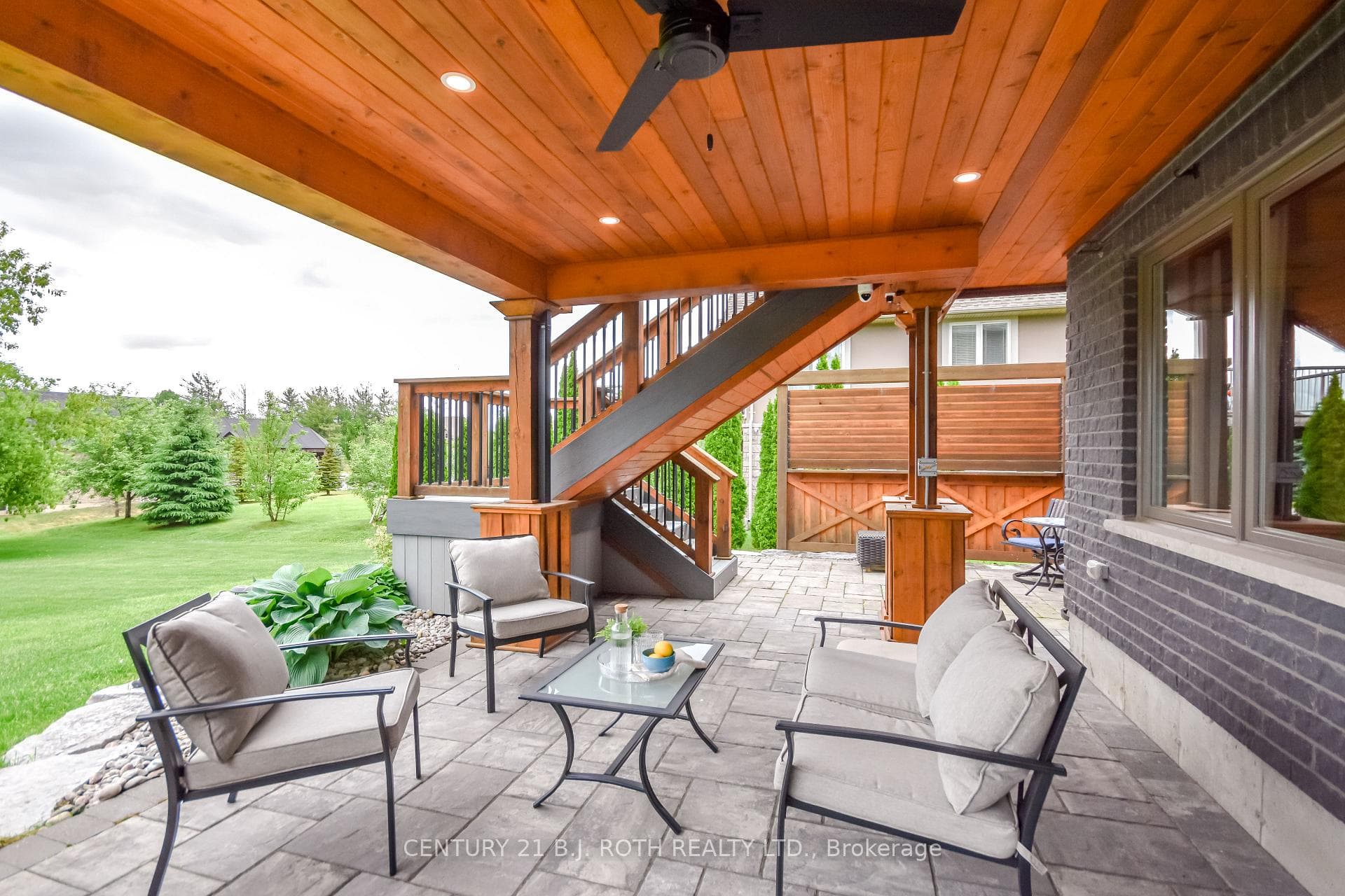 Patio can be enjoyed rain or shine!