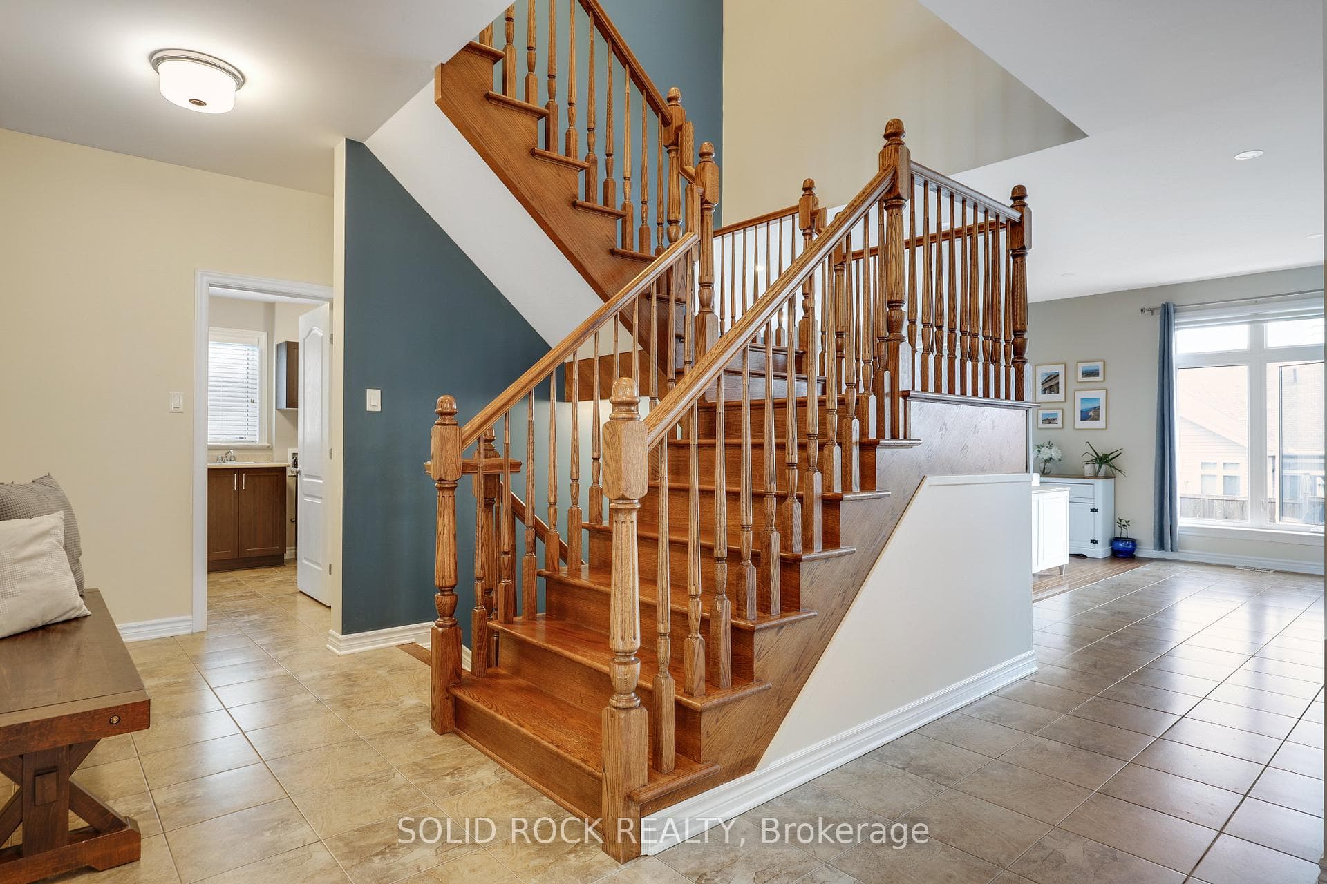 Beautiful hardwood staircase