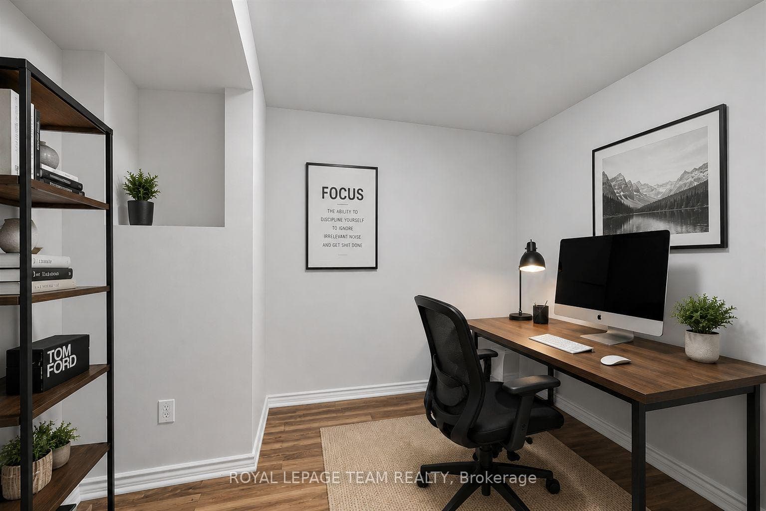 Staged as a home office