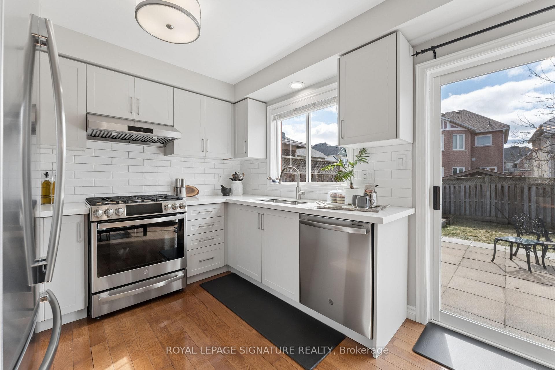 Quartz Counter and Tile Backsplash