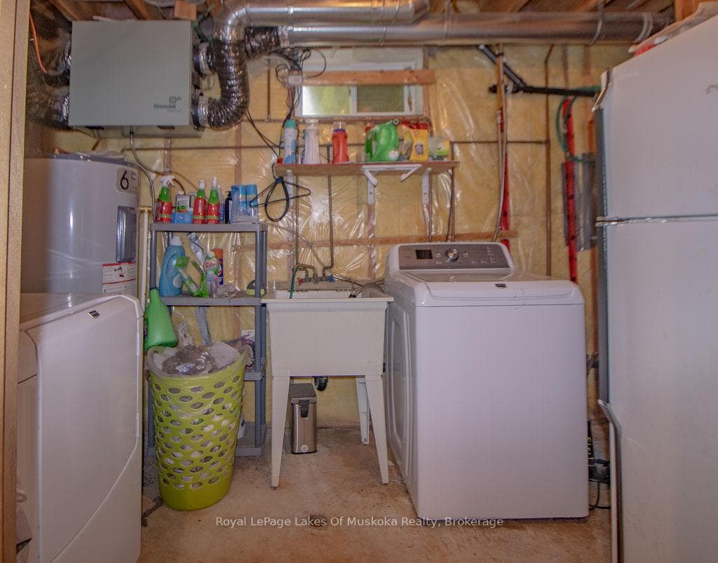 Laundry, lower level