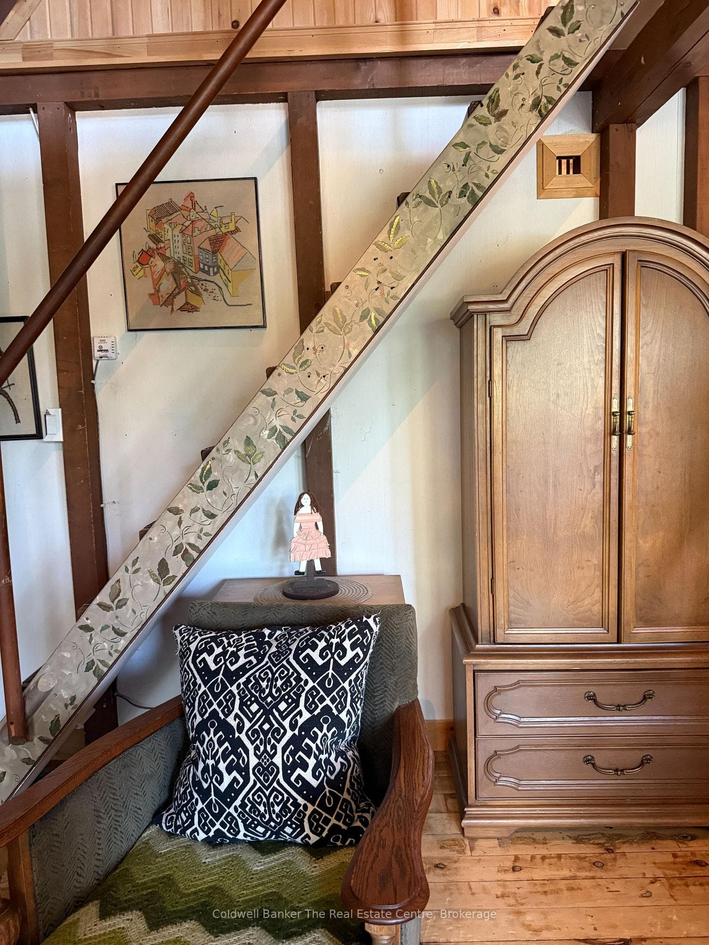Stairs to the loft.