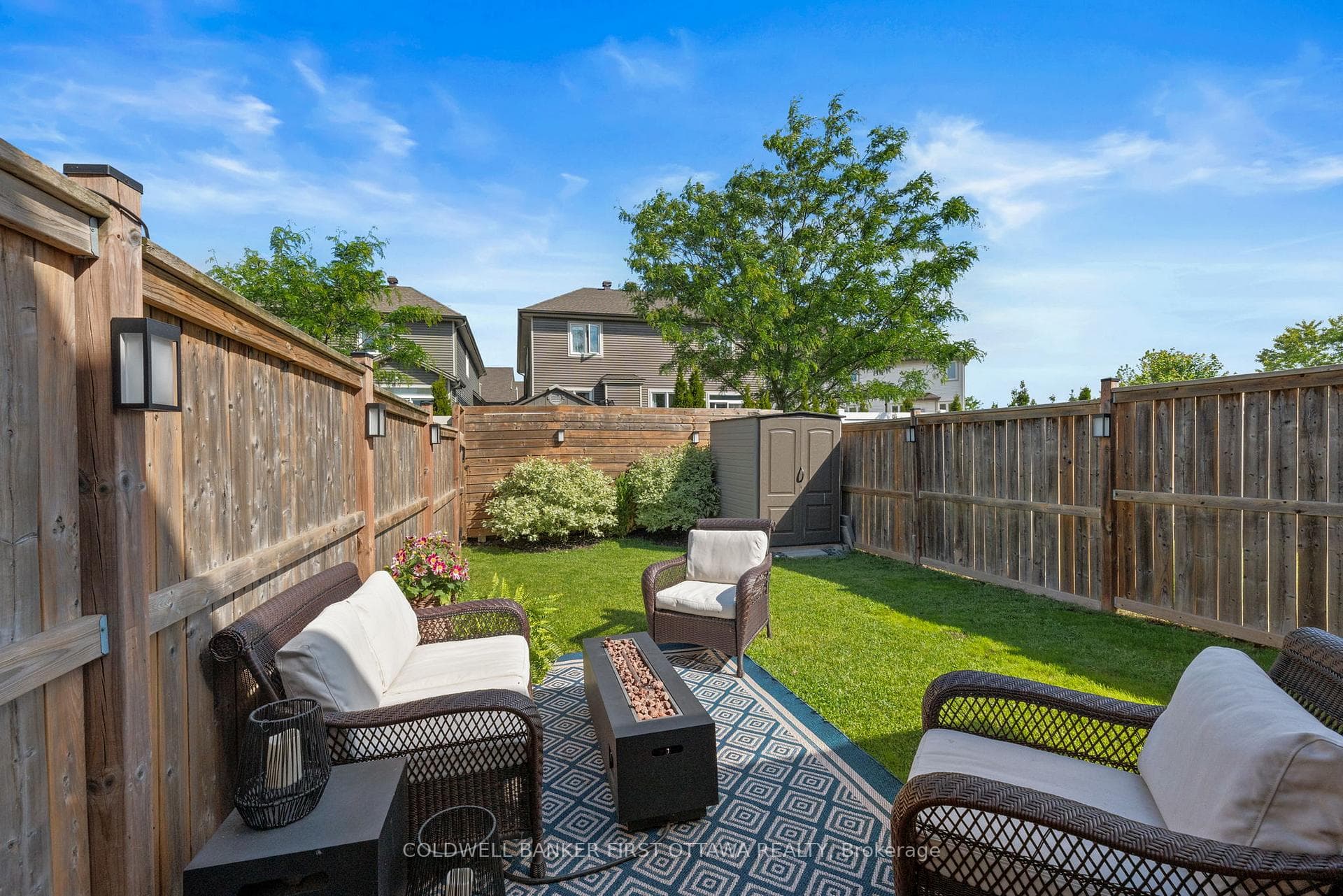 Enjoy the fully fenced & pvt backyard oasis.