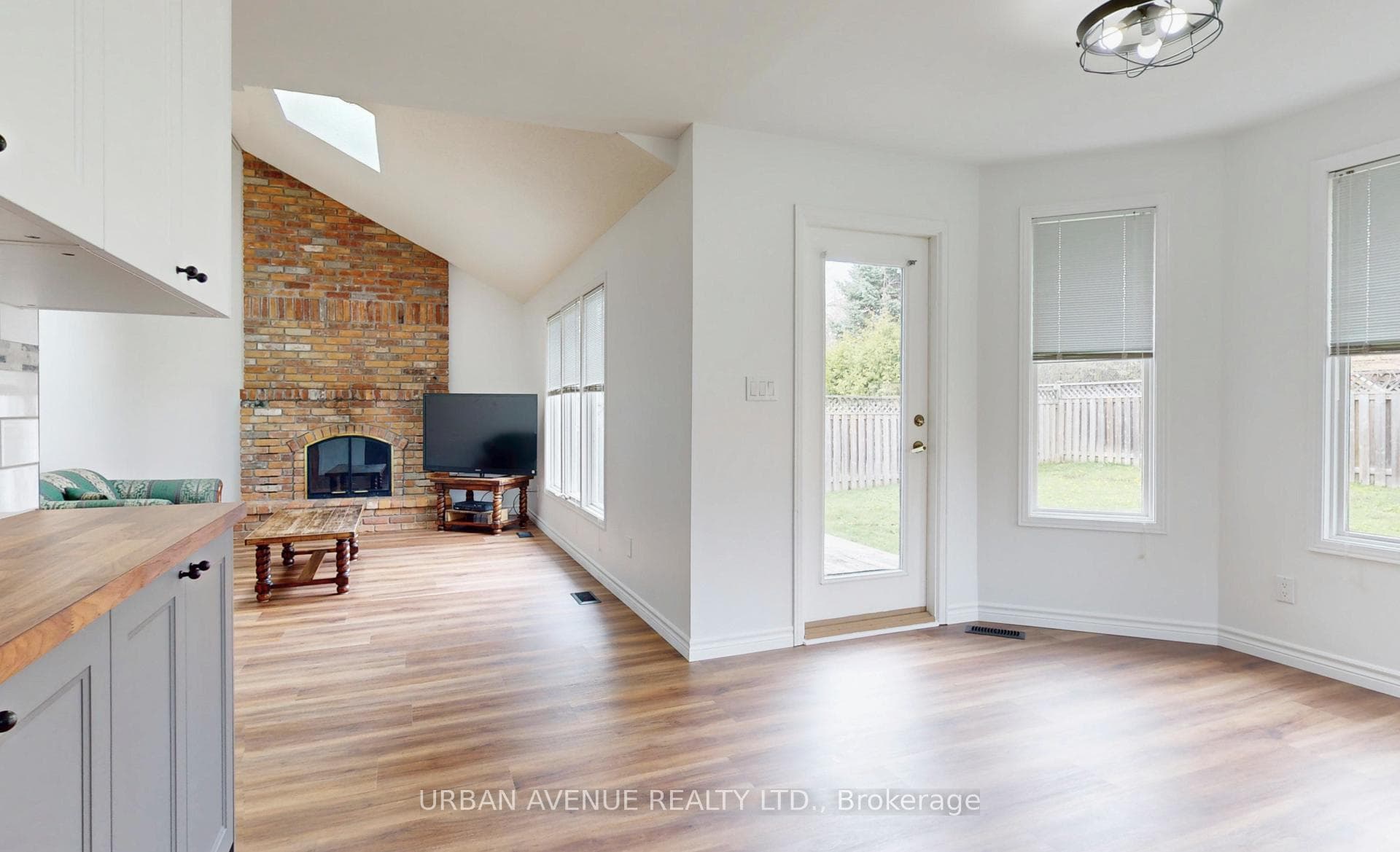 Kitchen overlooks Family Rm.