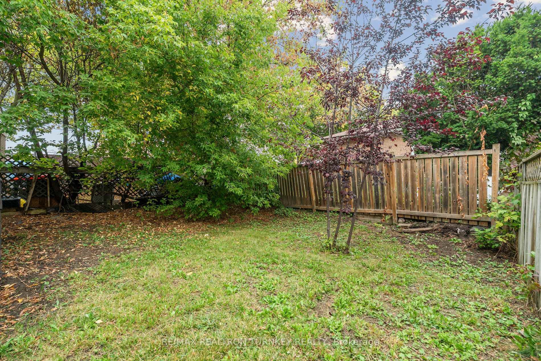 Step outside to a private, fully-fenced backyard