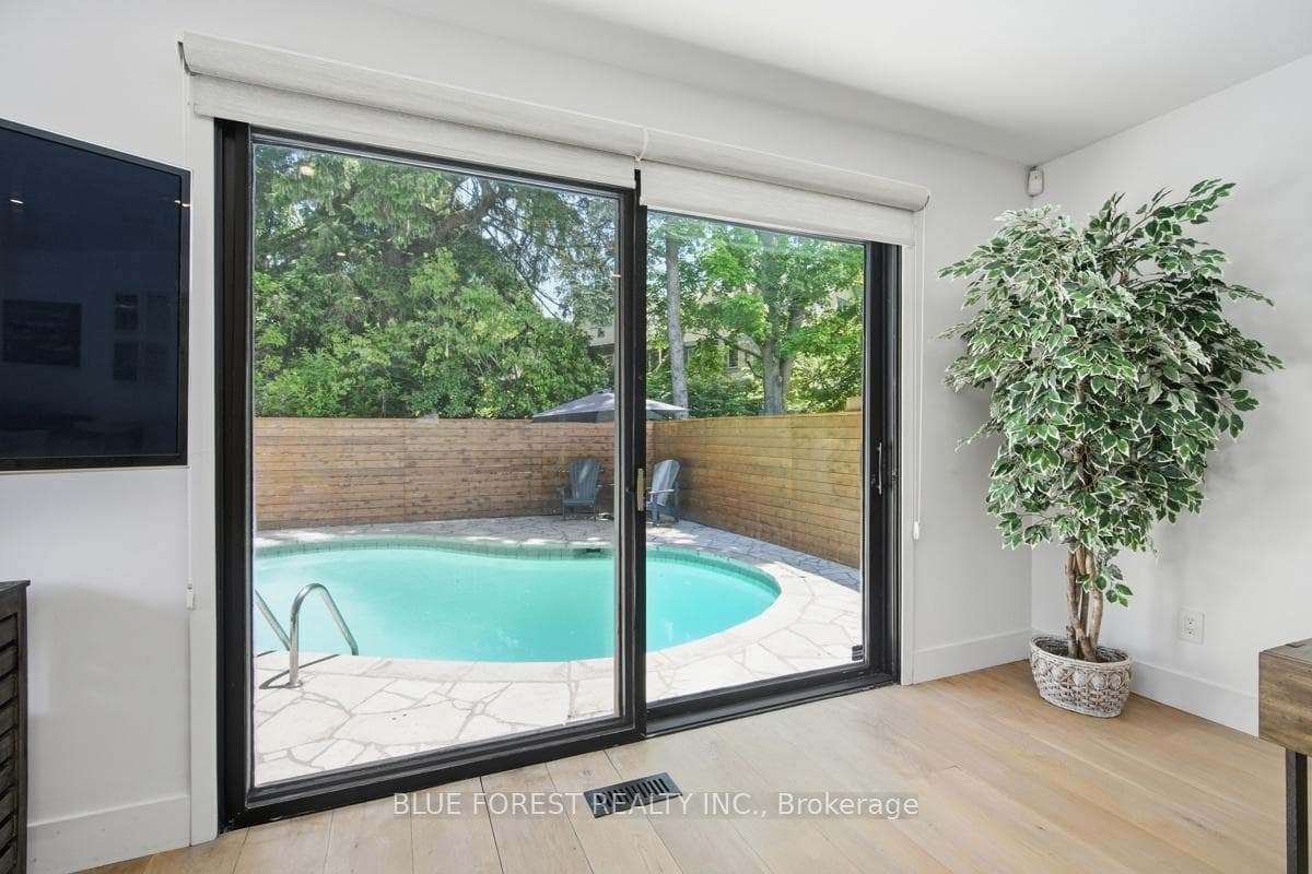 Pool off of living room