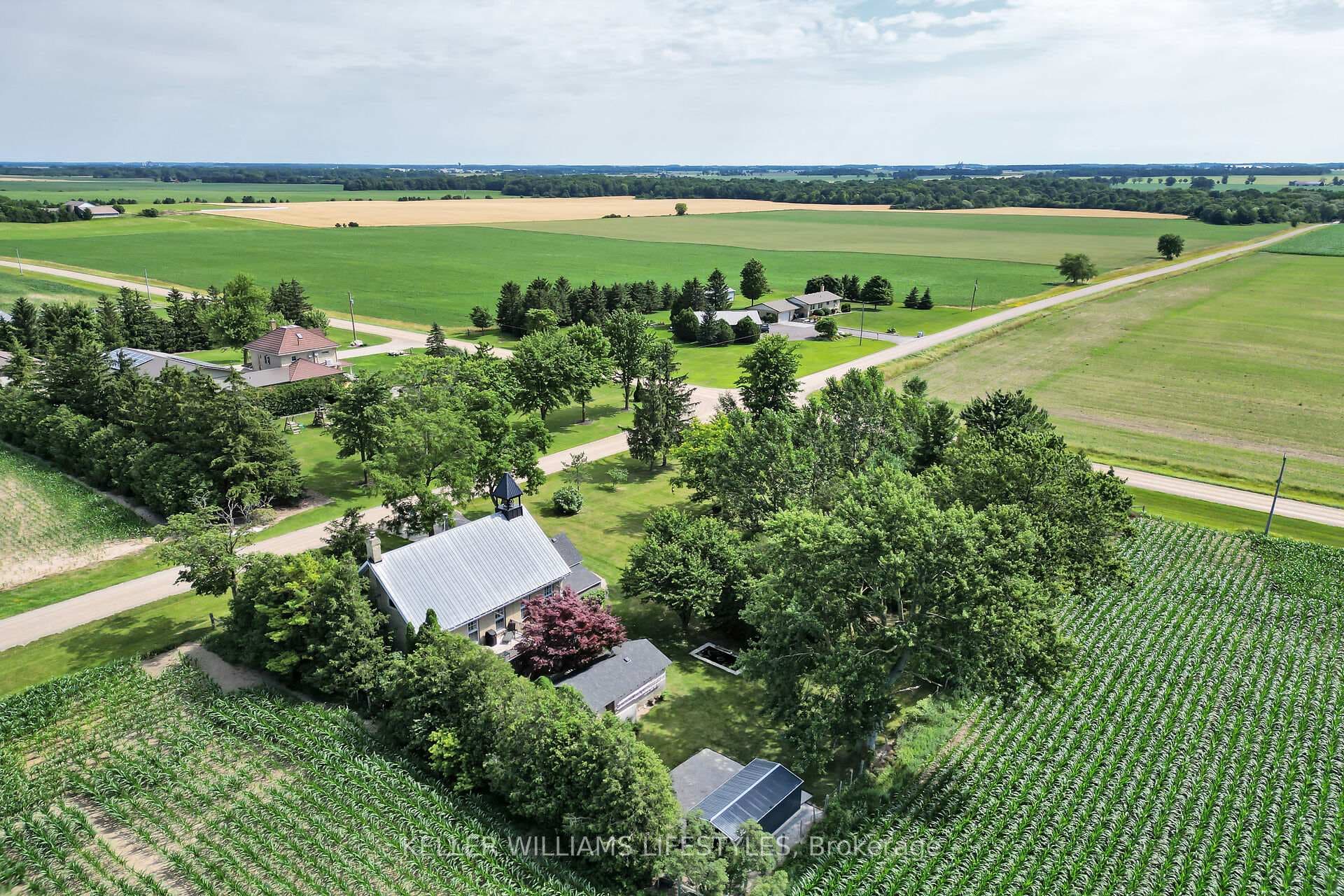 Looking Northeast, only a few neighbours