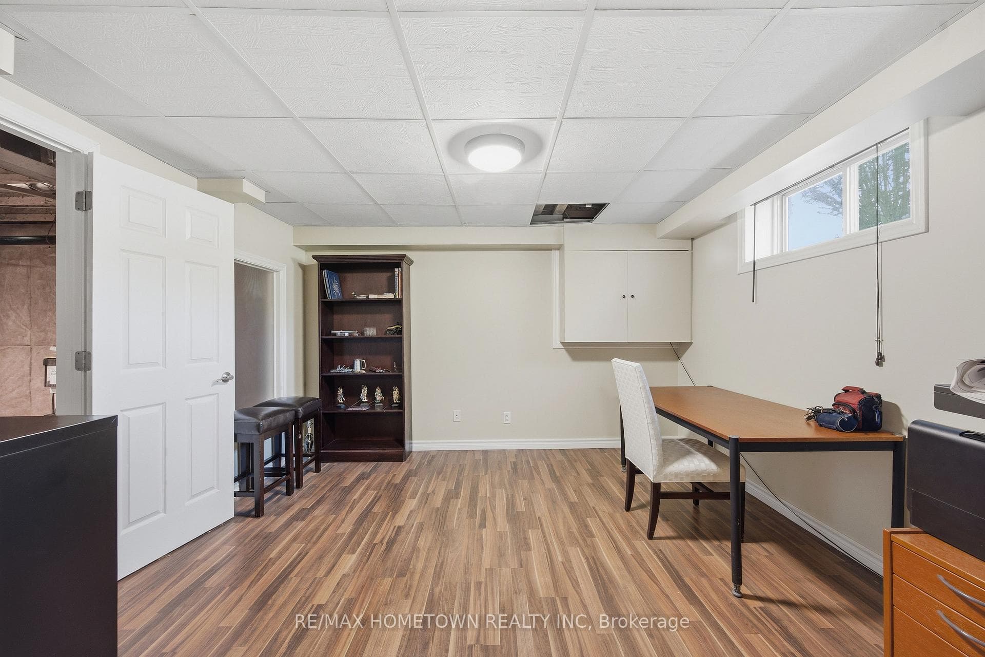 Lower level "office space"